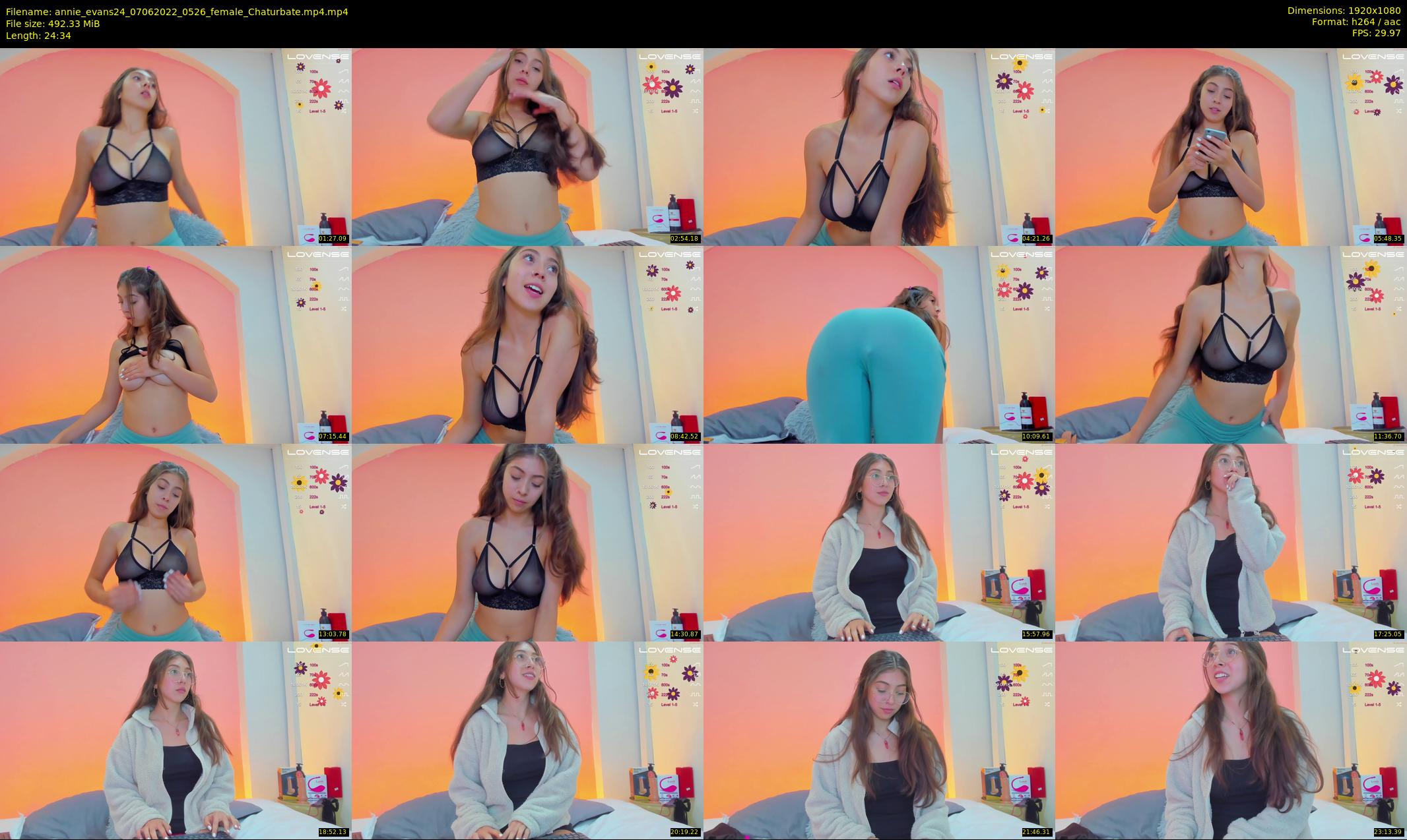 annie_evans24 — 25 minute Chaturbate female cam show recording, 1080p, Jun 7, 2022