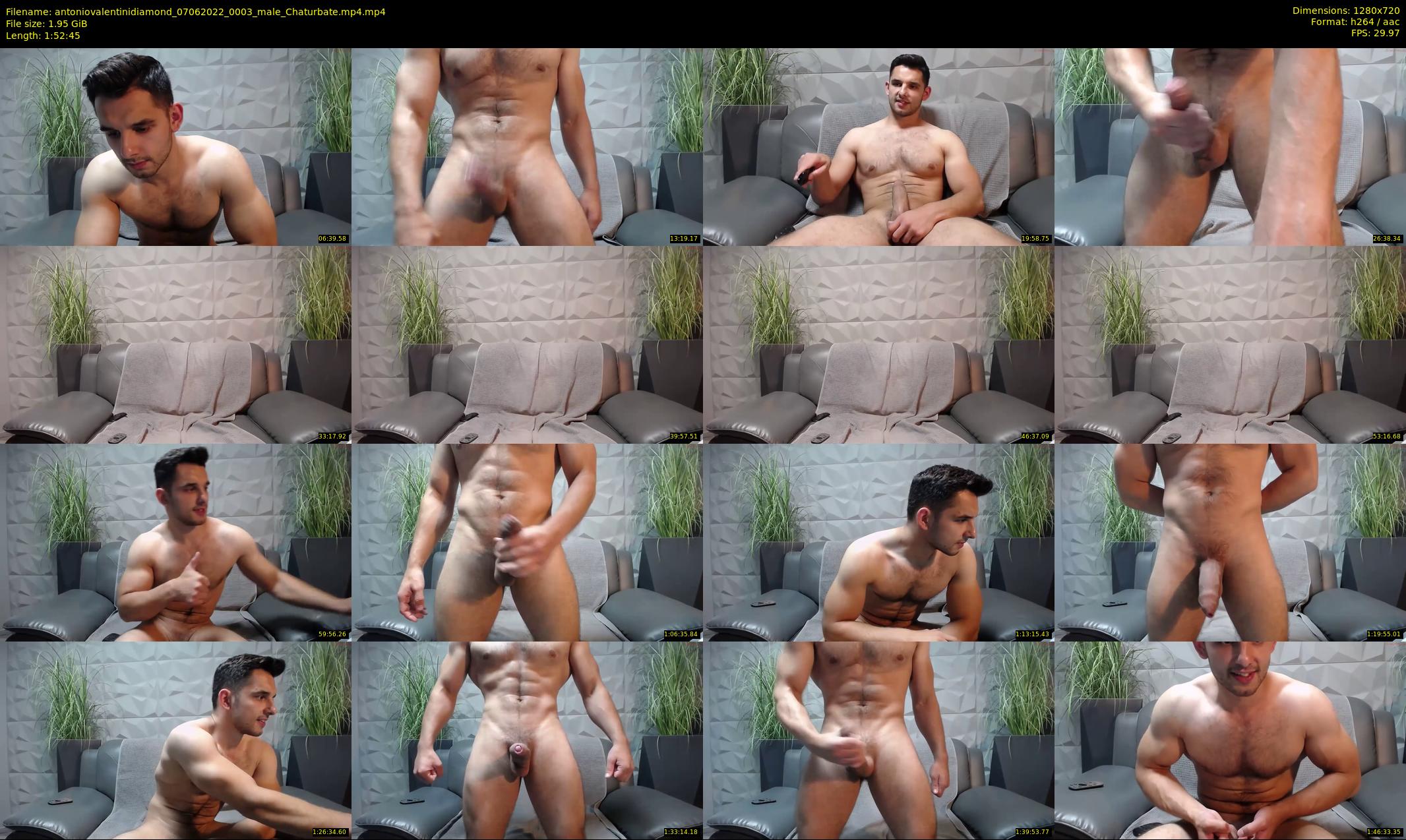 antoniovalentinidiamond — 113 minute Chaturbate male cam show recording, 720p, Jun 7, 2022