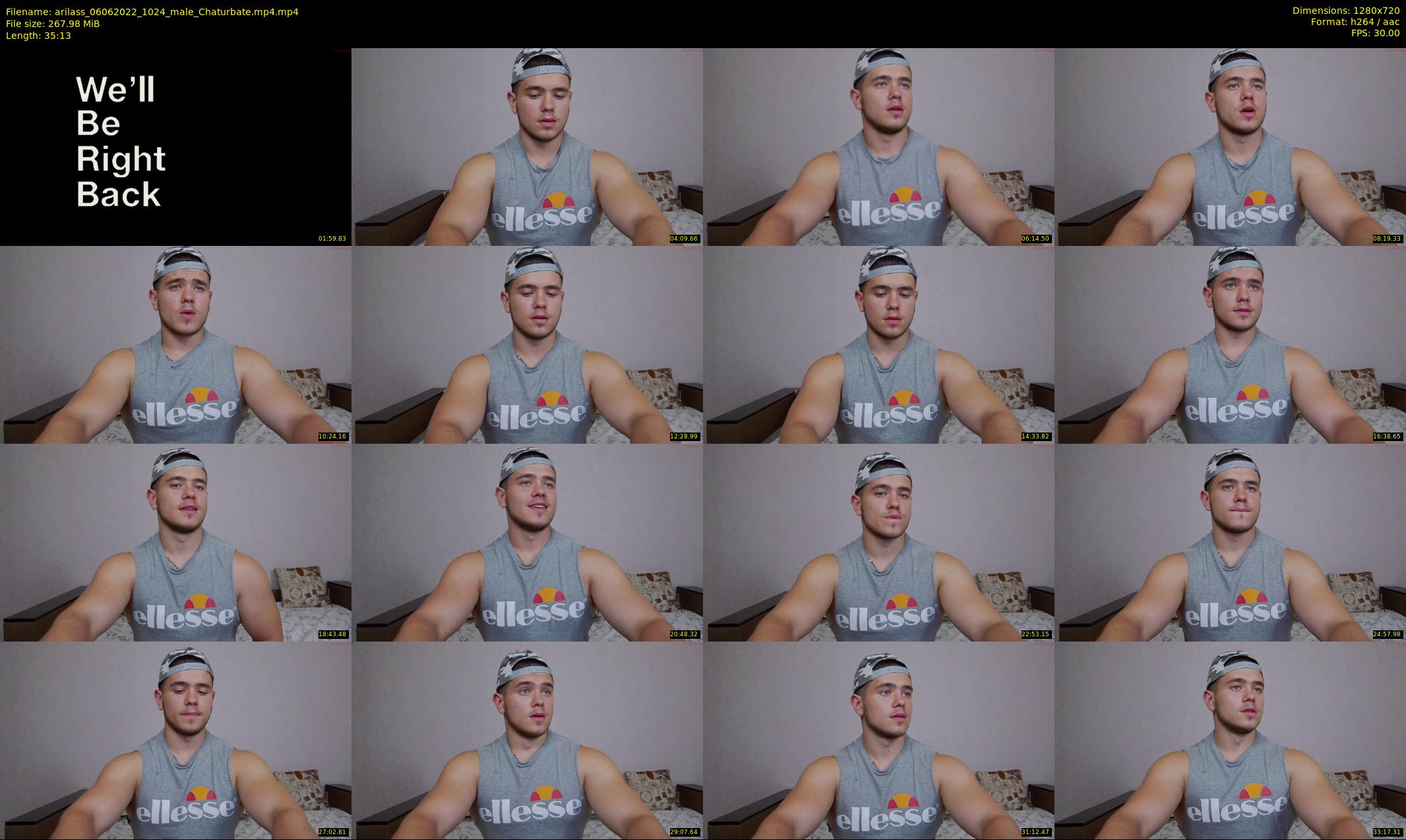 arilass — 36 minute Chaturbate male cam show recording, 720p, Jun 6, 2022