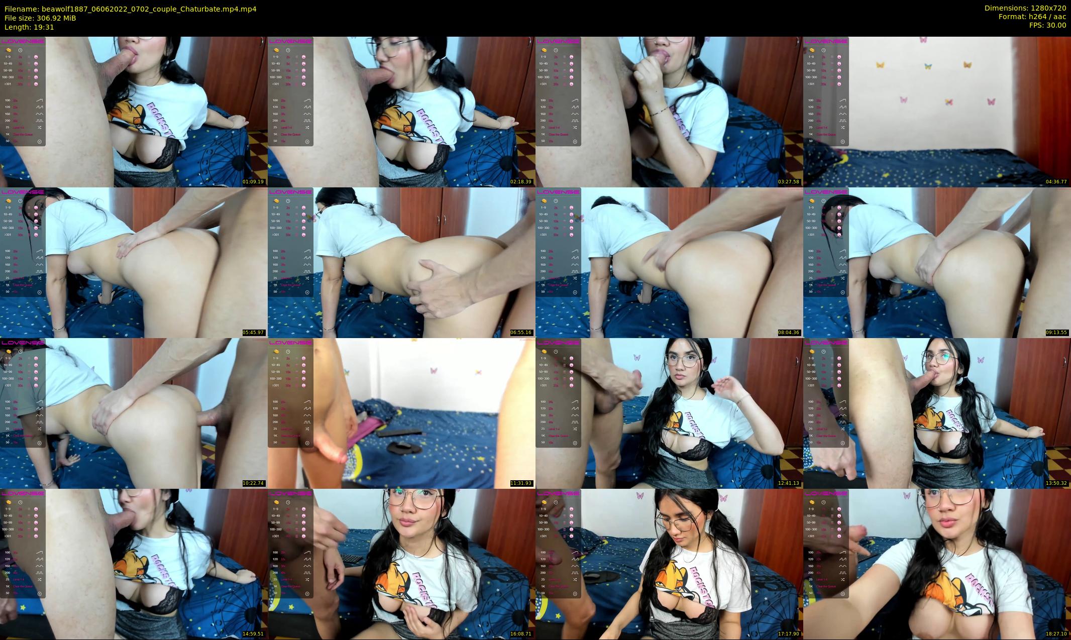 beawolf1887 — 20 minute Chaturbate couple cam show recording, 720p, Jun 6, 2022