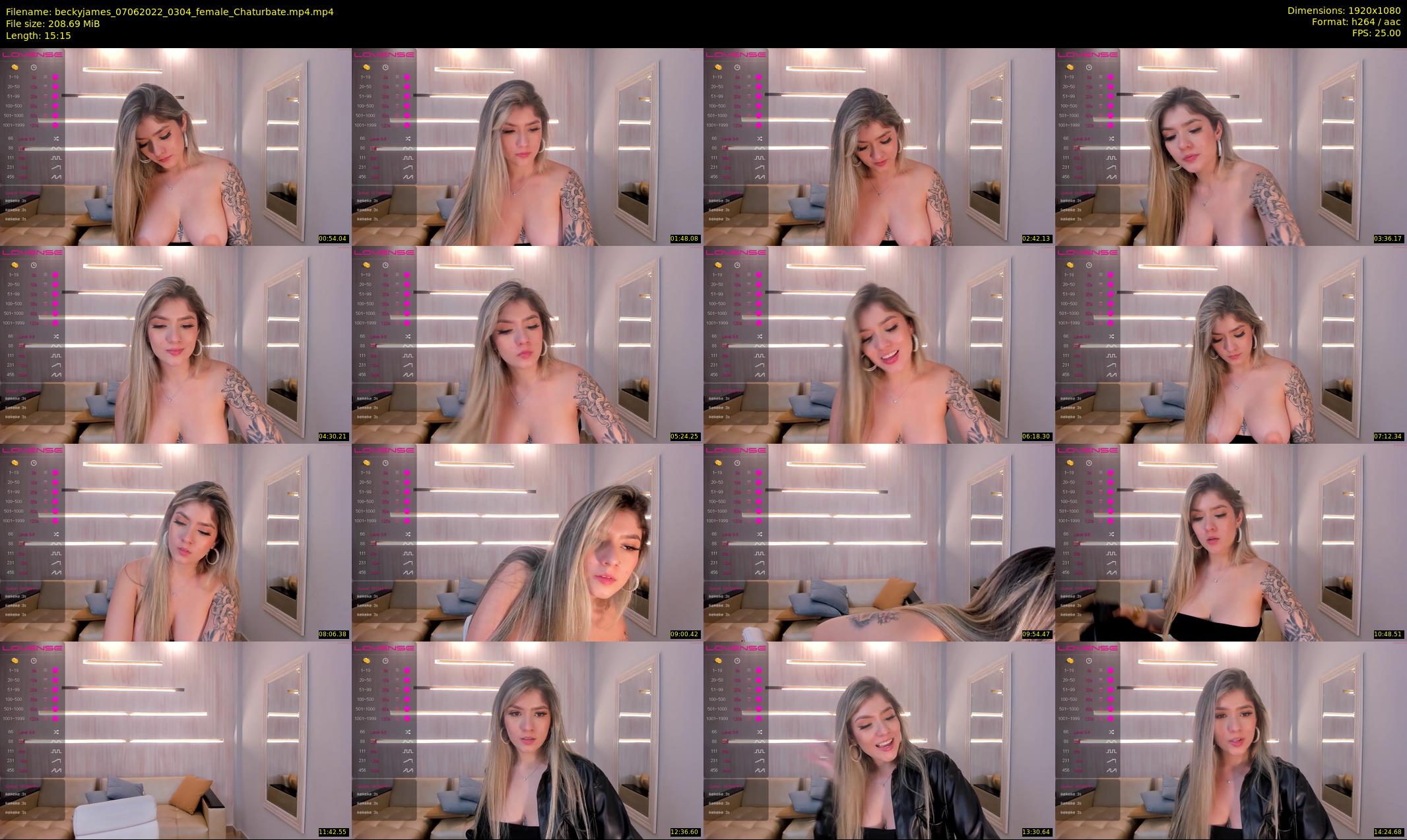beckyjames — 16 minute Chaturbate female cam show recording, 1080p, Jun 7, 2022