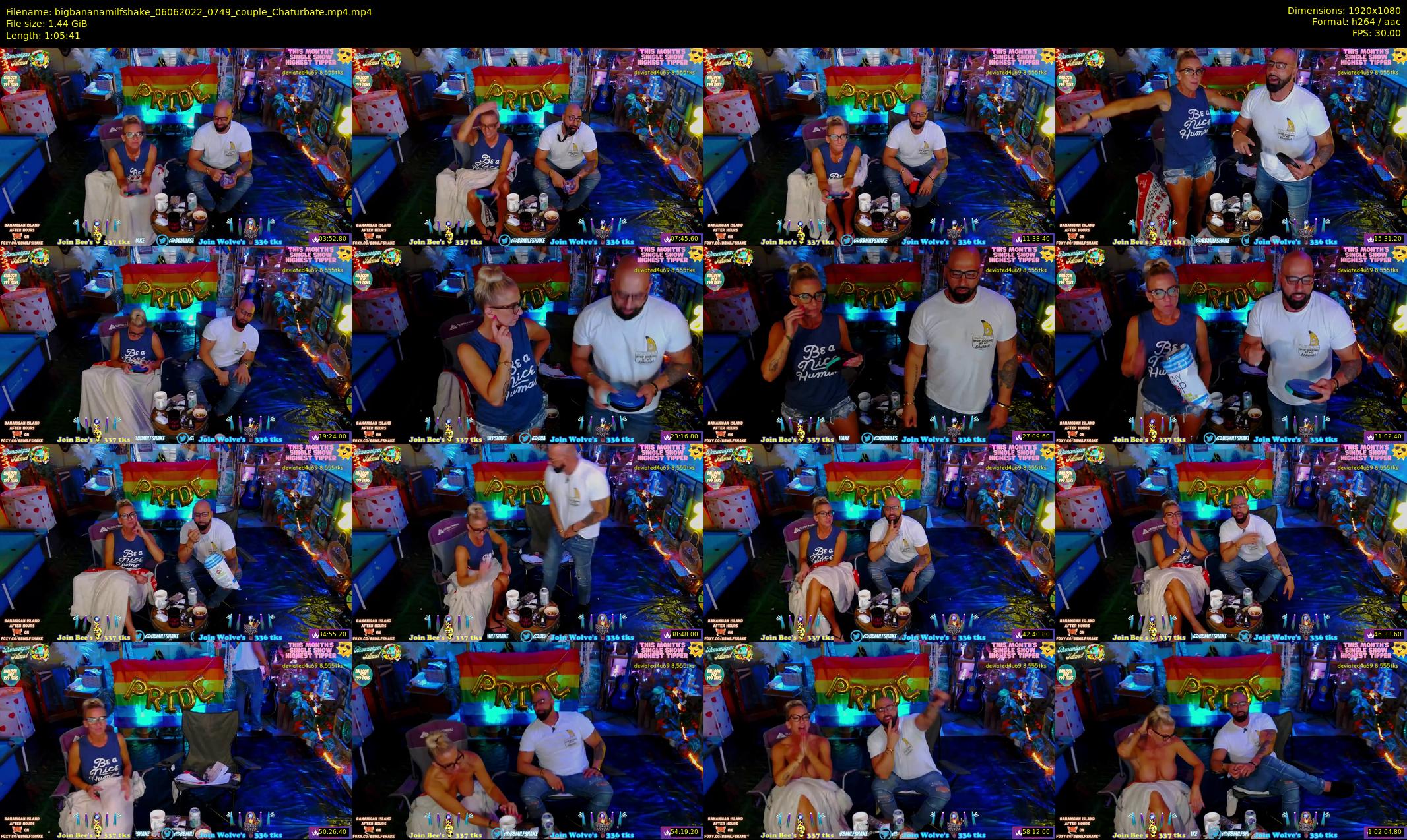 bigbananamilfshake — 66 minute Chaturbate couple cam show recording, 1080p, Jun 6, 2022