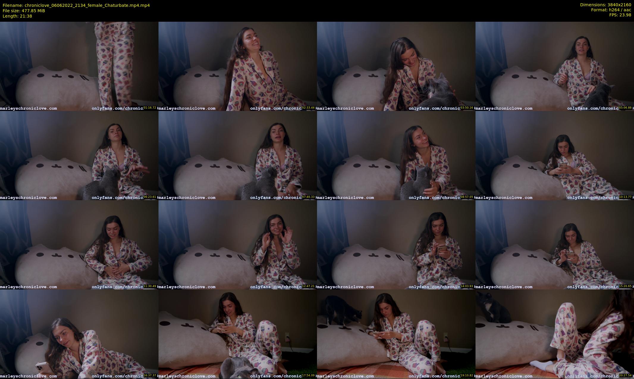 chroniclove — 22 minute Chaturbate female cam show recording, 4K, Jun 6, 2022