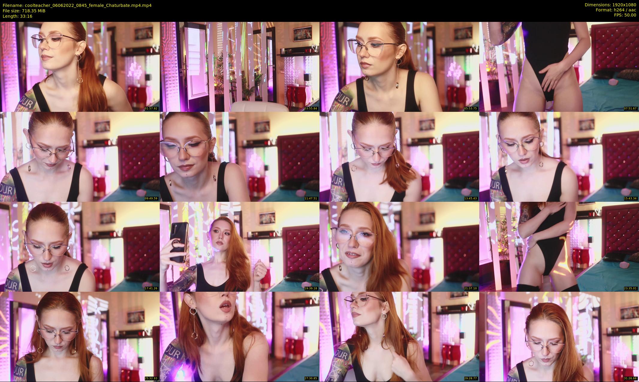 coolteacher — 34 minute Chaturbate female cam show recording, 1080p, Jun 6, 2022