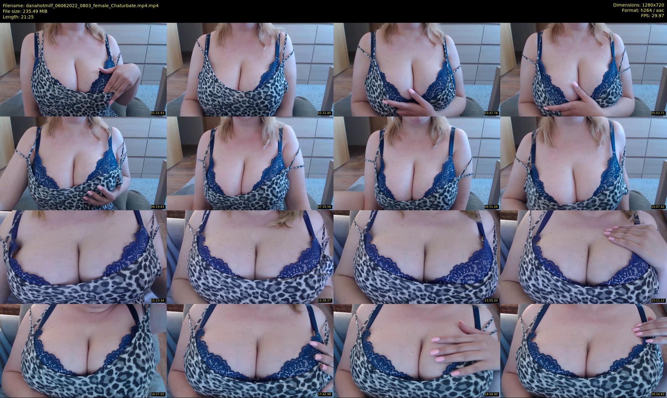 danahotmilf — 22 minute Chaturbate female cam show recording, 720p, Jun 6, 2022