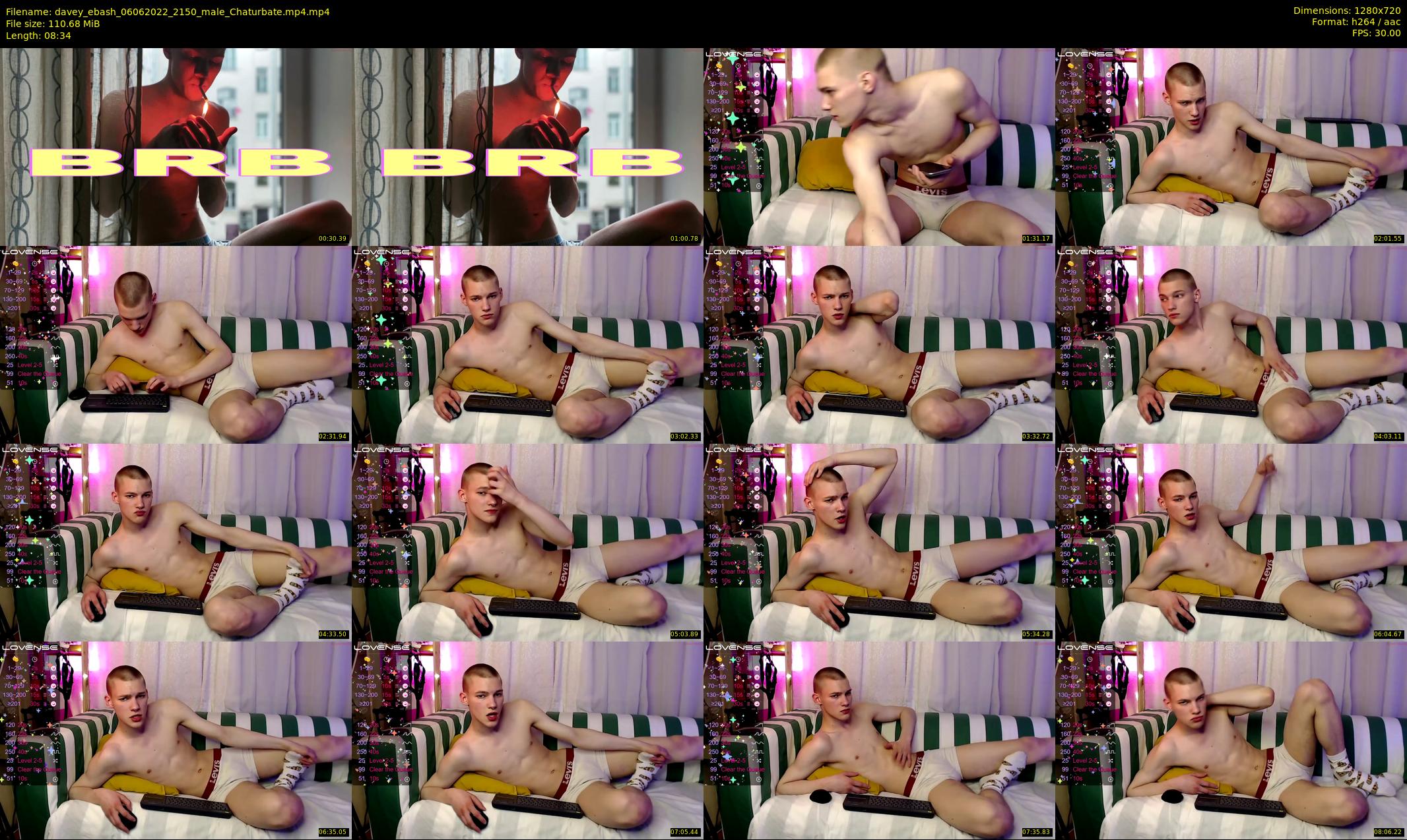 davey_ebash — 9 minute Chaturbate male cam show recording, 720p, Jun 6, 2022