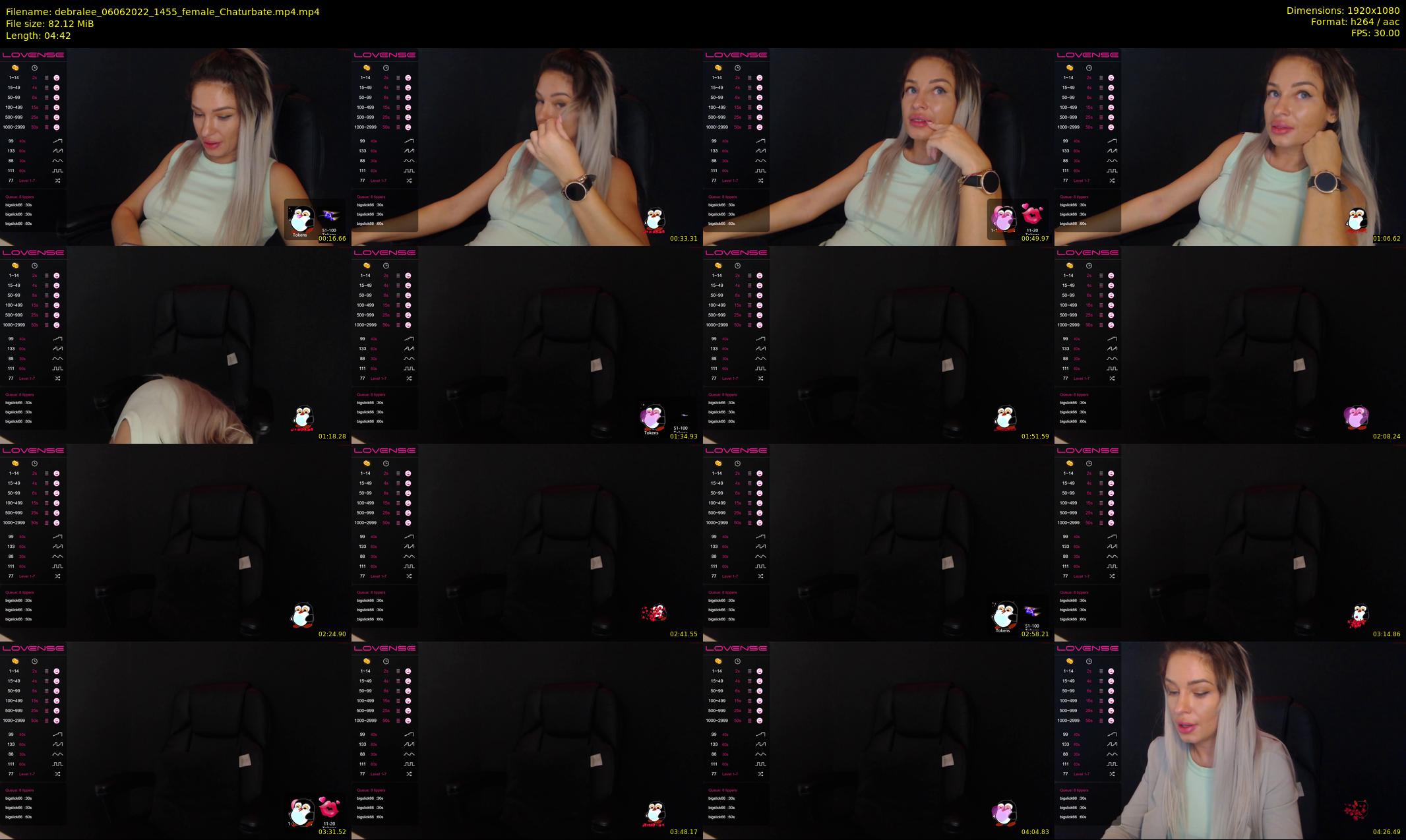 debralee — 5 minute Chaturbate female cam show recording, 1080p, Jun 6, 2022