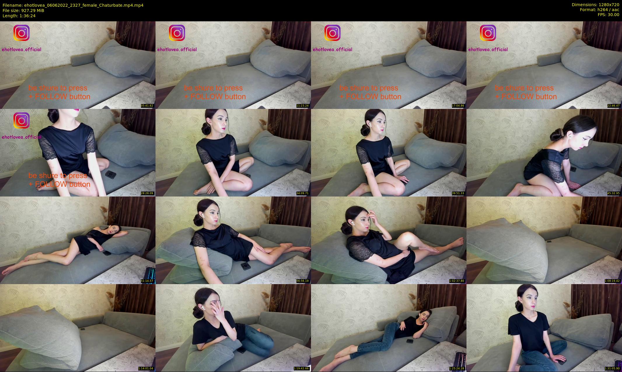 ehotlovea — 97 minute Chaturbate female cam show recording, 720p, Jun 6, 2022