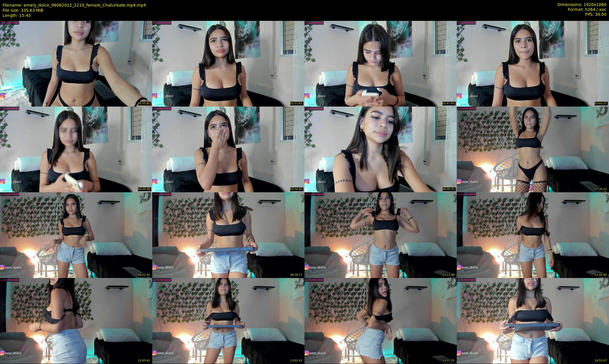 emely_dolce — 16 minute Chaturbate female cam show recording, 1080p, Jun 6, 2022