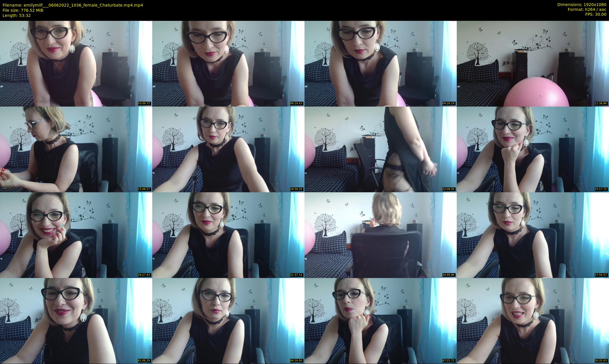 emilymilf__ — 54 minute Chaturbate female cam show recording, 1080p, Jun 6, 2022