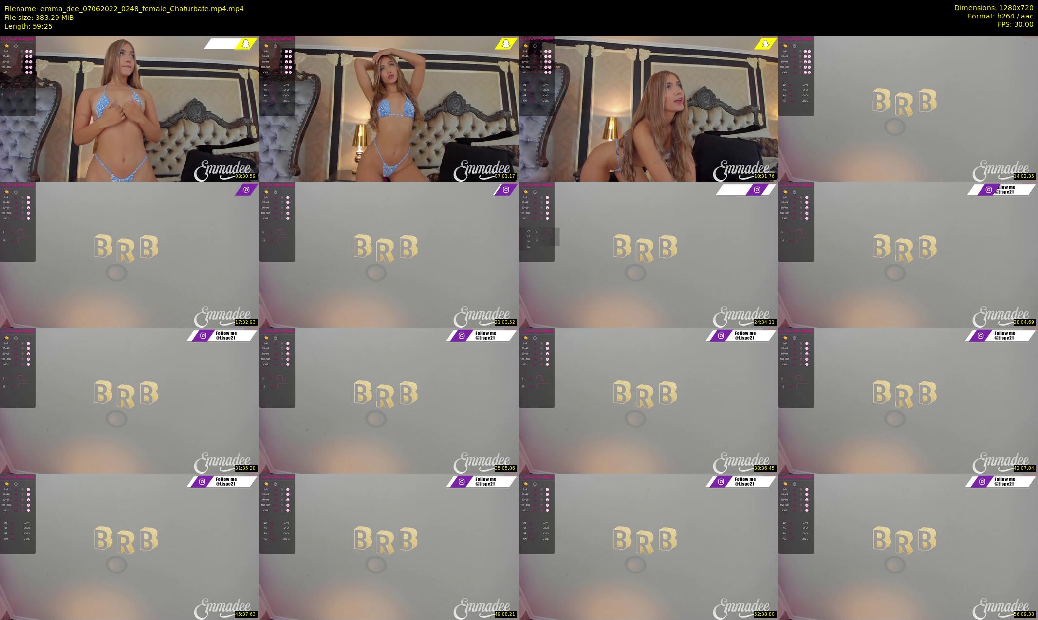 emma_dee — 60 minute Chaturbate female cam show recording, 720p, Jun 7, 2022