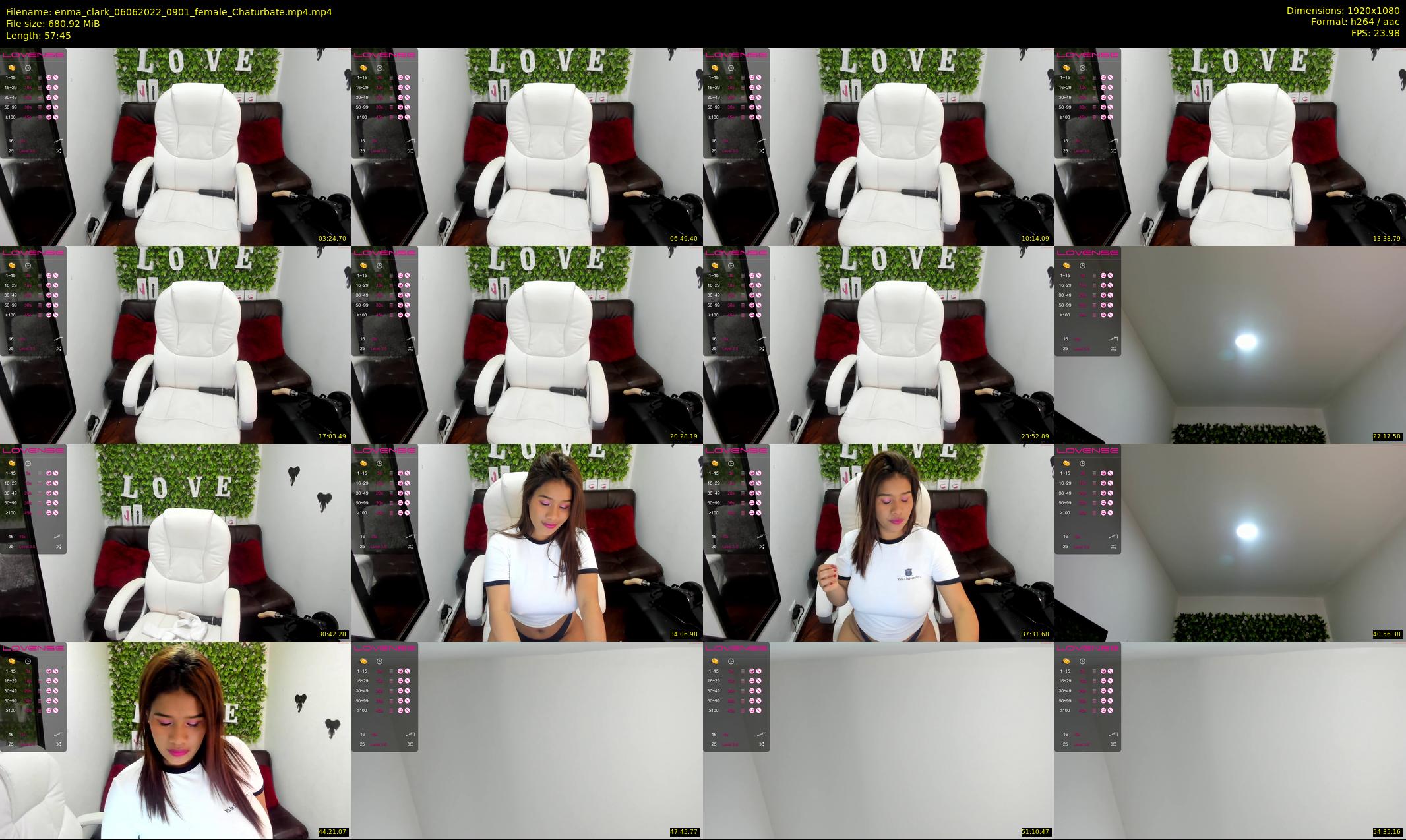 enma_clark — 58 minute Chaturbate female cam show recording, 1080p, Jun 6, 2022