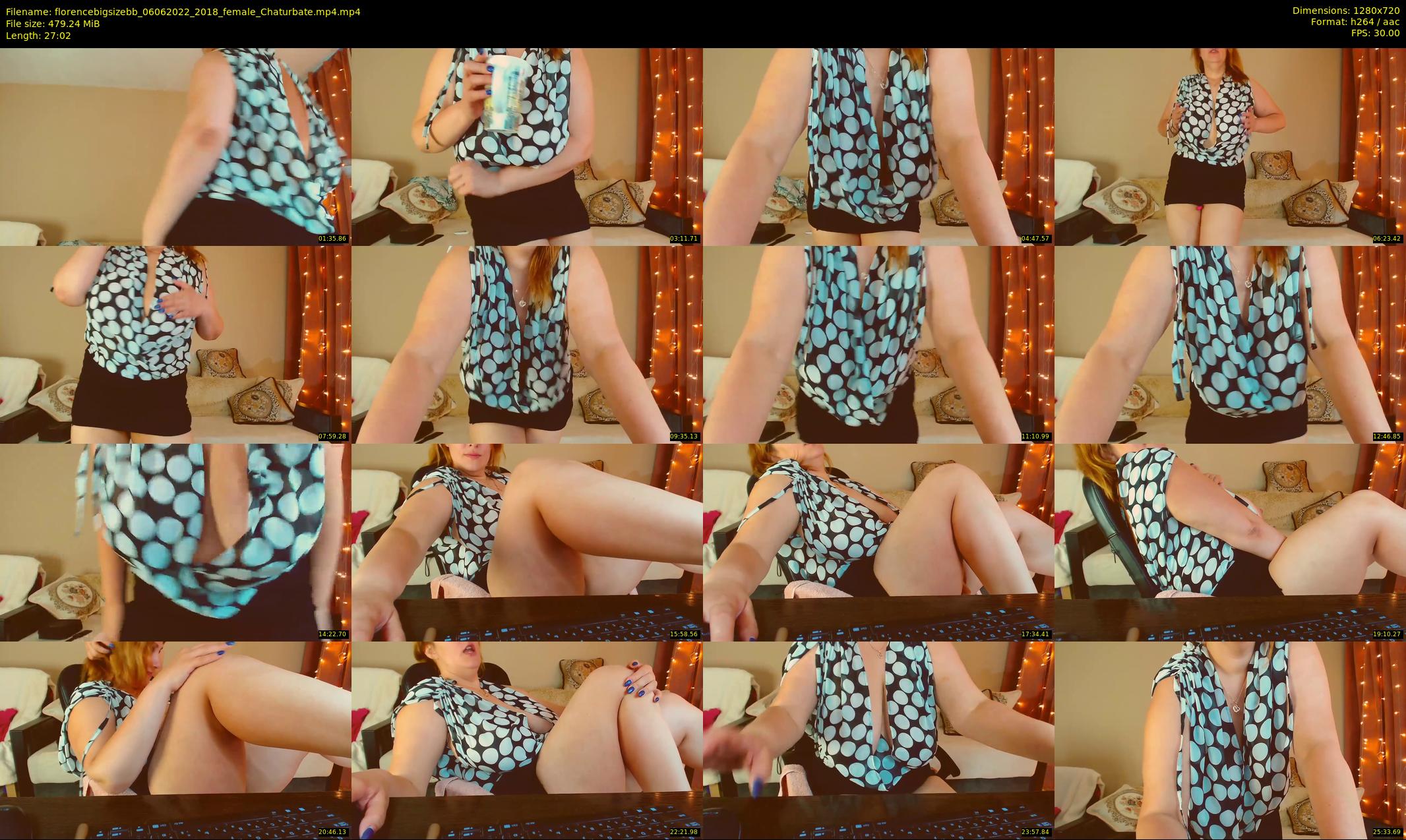 florencebigsizebb — 28 minute Chaturbate female cam show recording, 720p, Jun 6, 2022