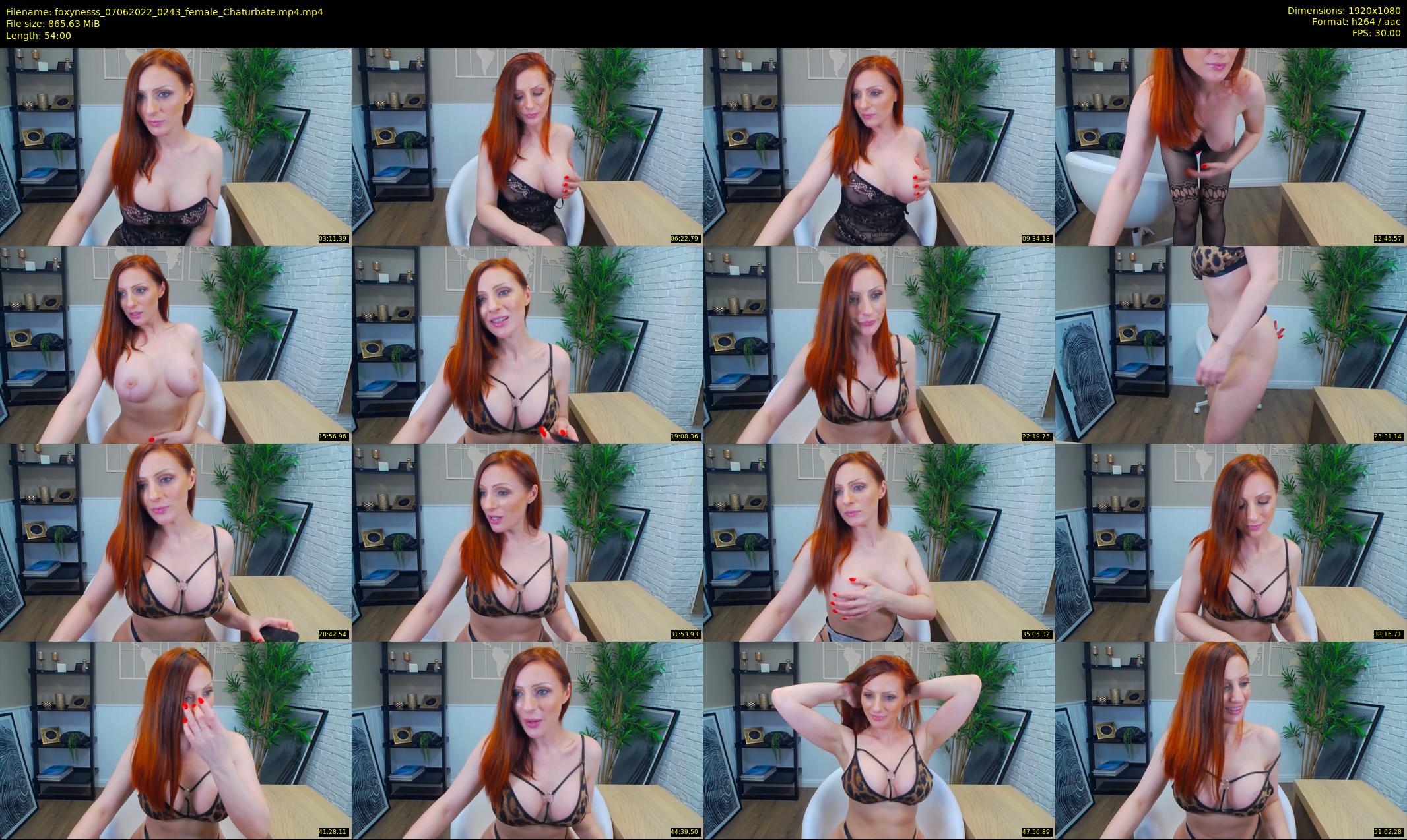 foxynesss — 54 minute Chaturbate female cam show recording, 1080p, Jun 7, 2022