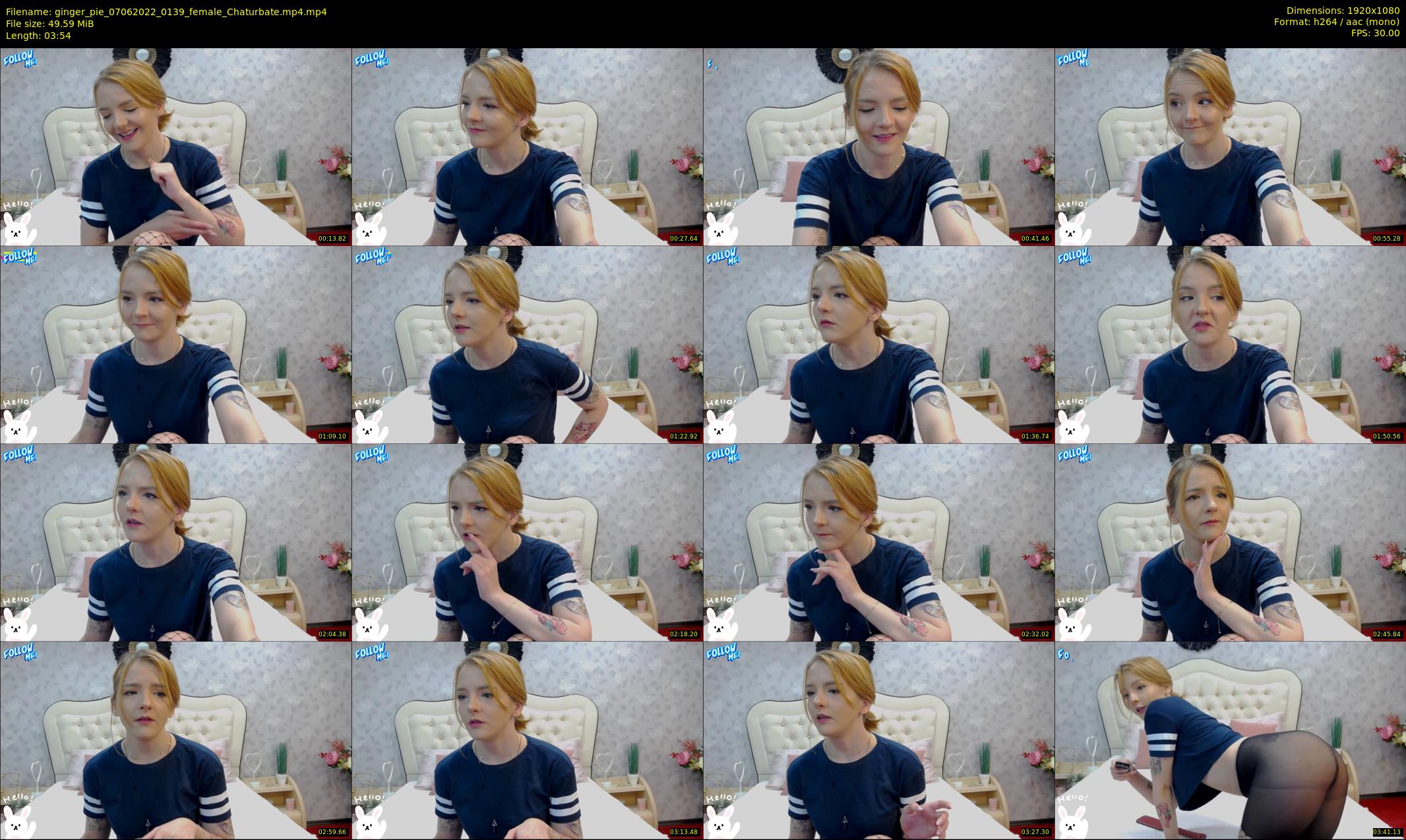 ginger_pie — 4 minute Chaturbate female cam show recording, 1080p, Jun 7, 2022