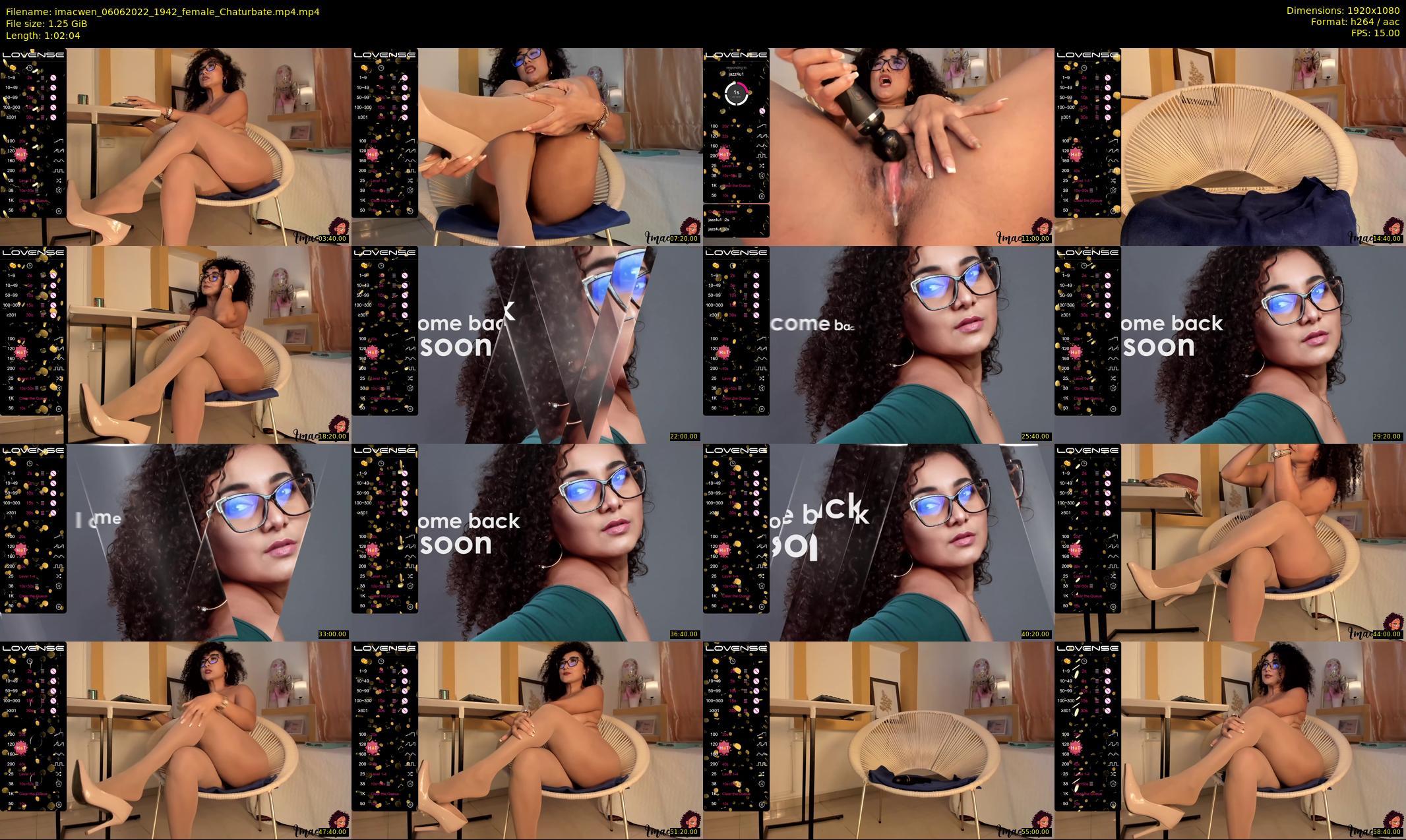 imacwen — 63 minute Chaturbate female cam show recording, 1080p, Jun 6, 2022