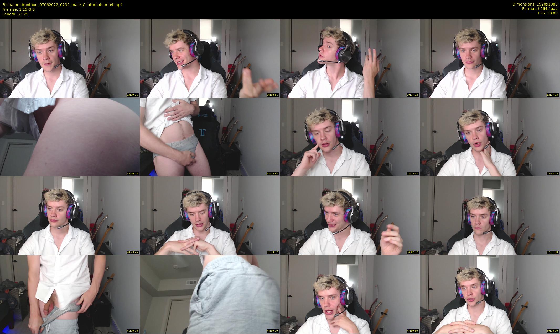 ironthud — 54 minute Chaturbate male cam show recording, 1080p, Jun 7, 2022