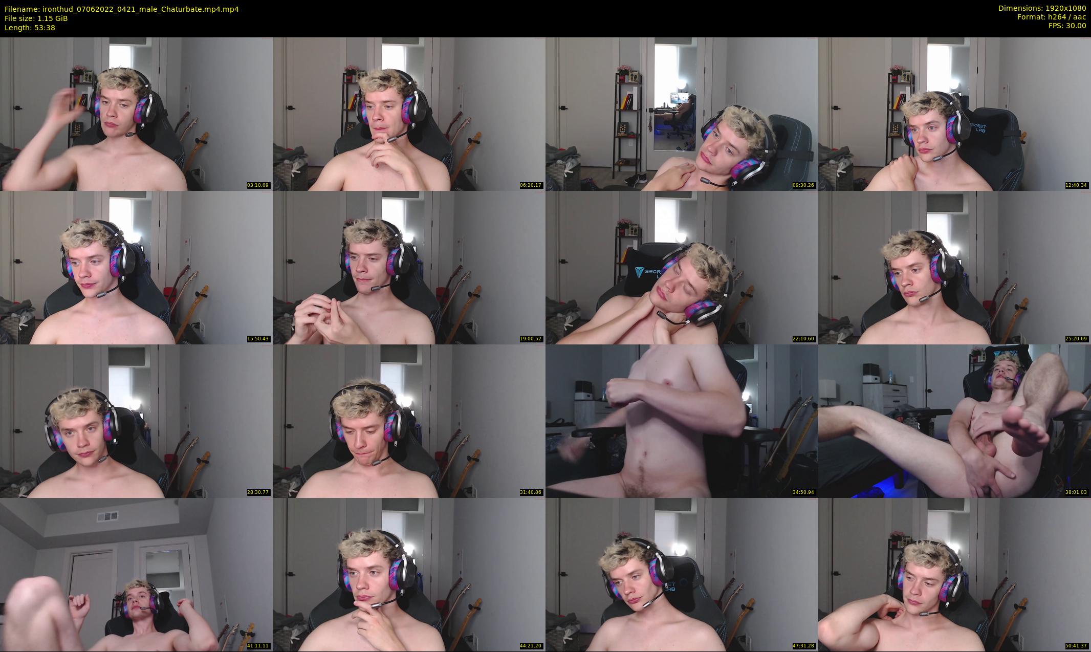 ironthud — 54 minute Chaturbate male cam show recording, 1080p, Jun 7, 2022