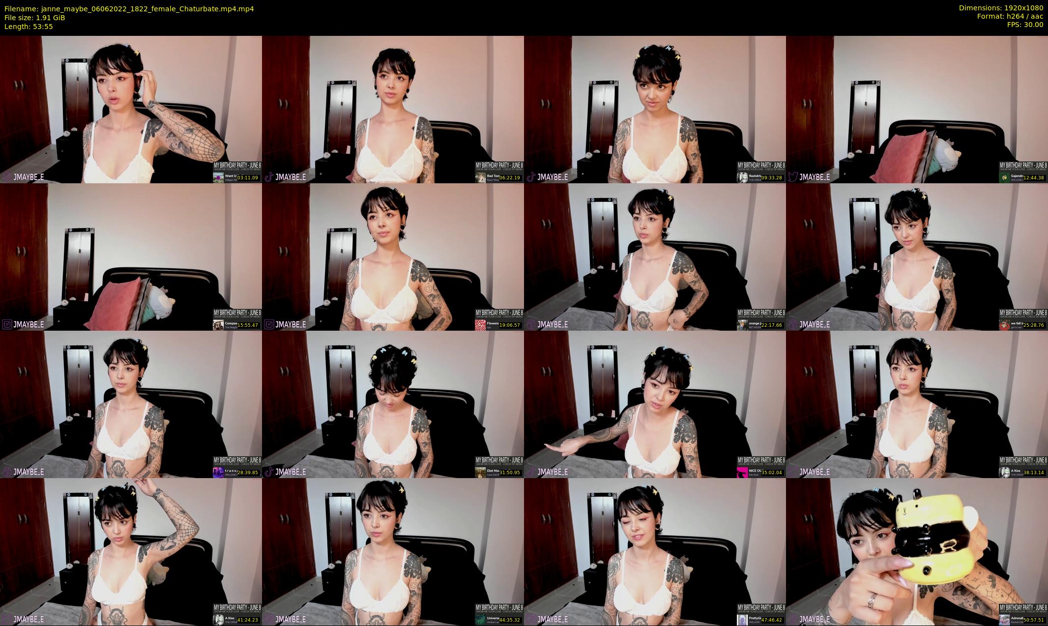 janne_maybe — 54 minute Chaturbate female cam show recording, 1080p, Jun 6, 2022