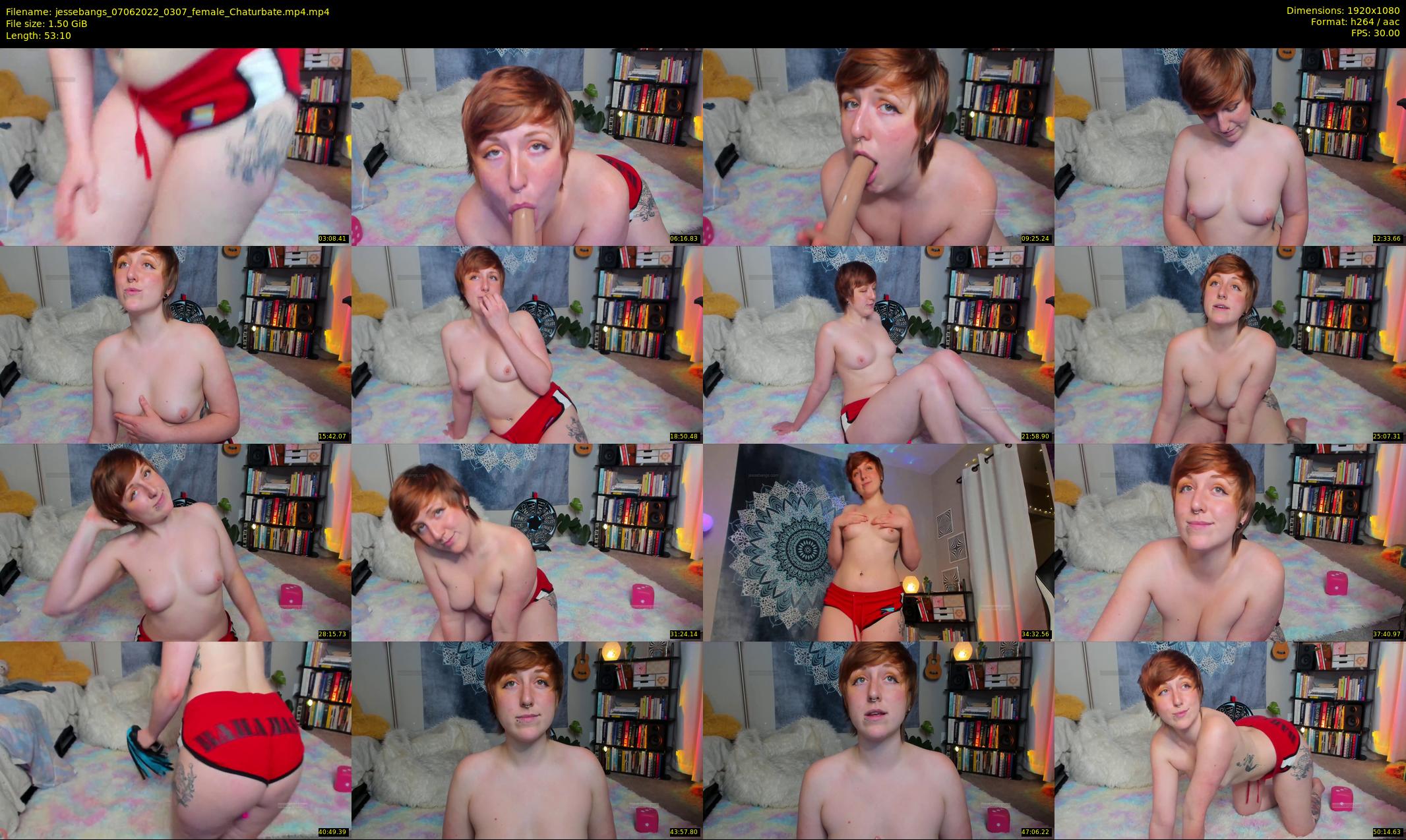 jessebangs — 54 minute Chaturbate female cam show recording, 1080p, Jun 7, 2022