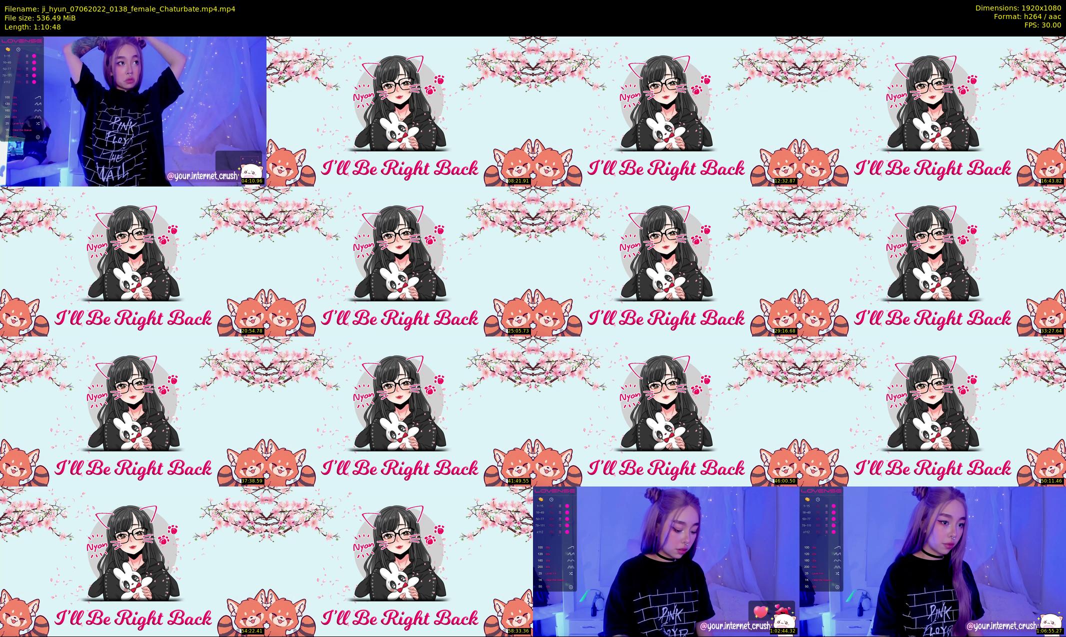 ji_hyun — 71 minute Chaturbate female cam show recording, 1080p, Jun 7, 2022