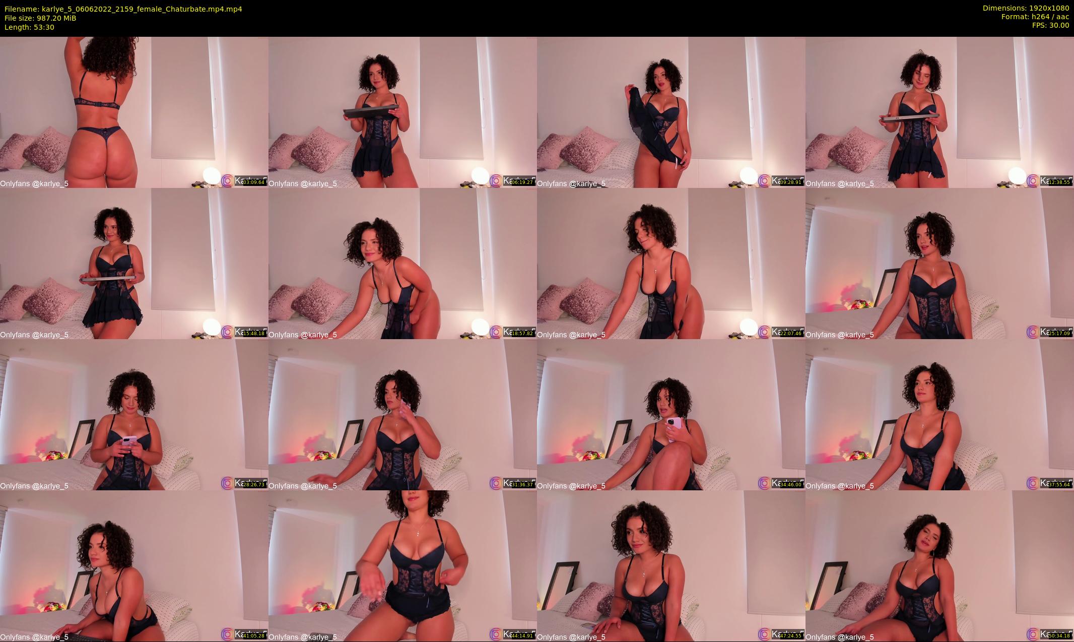 karlye_5 — 54 minute Chaturbate female cam show recording, 1080p, Jun 6, 2022