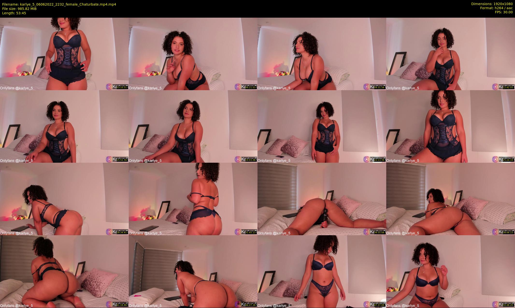 karlye_5 — 54 minute Chaturbate female cam show recording, 1080p, Jun 6, 2022