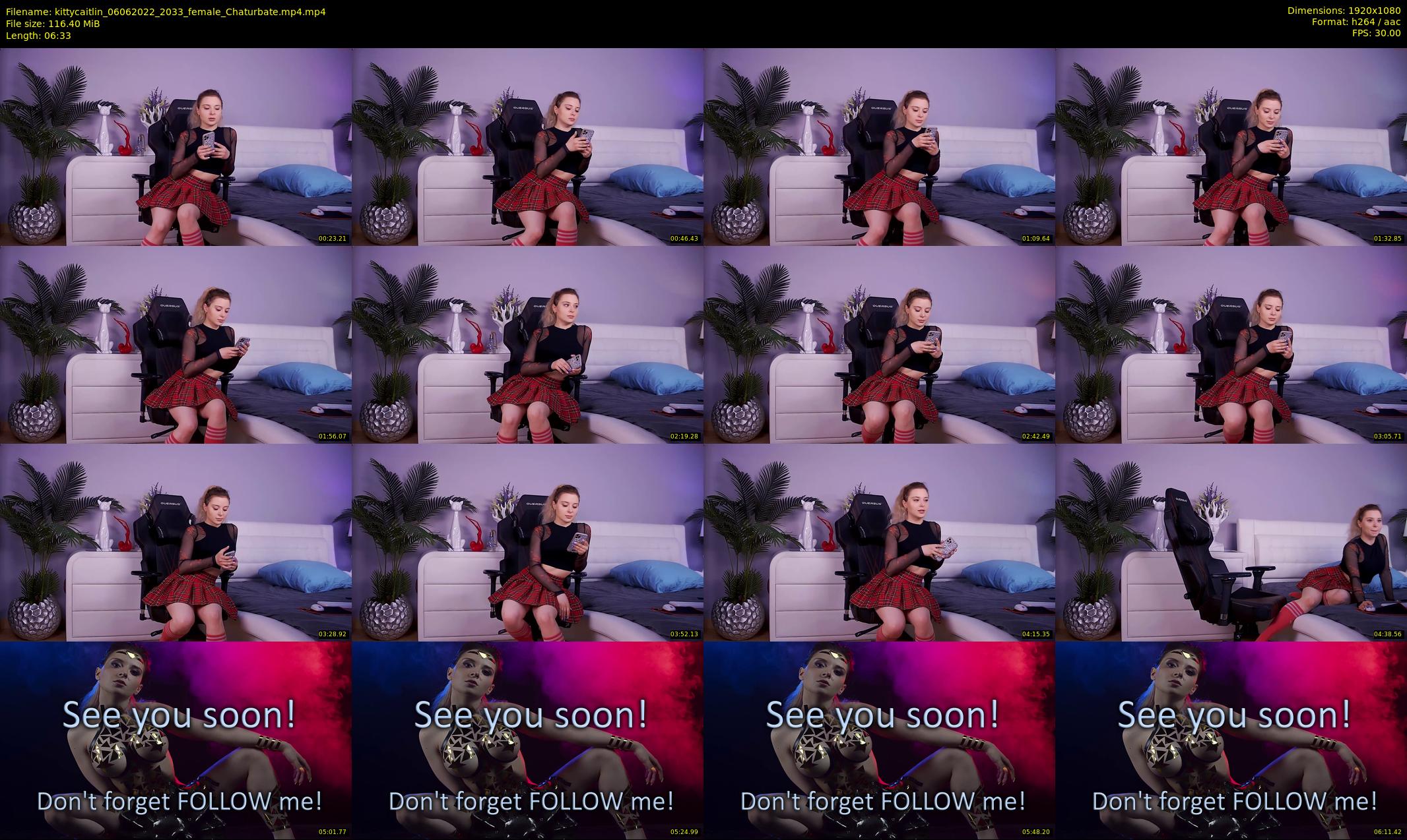 kittycaitlin — 7 minute Chaturbate female cam show recording, 1080p, Jun 6, 2022