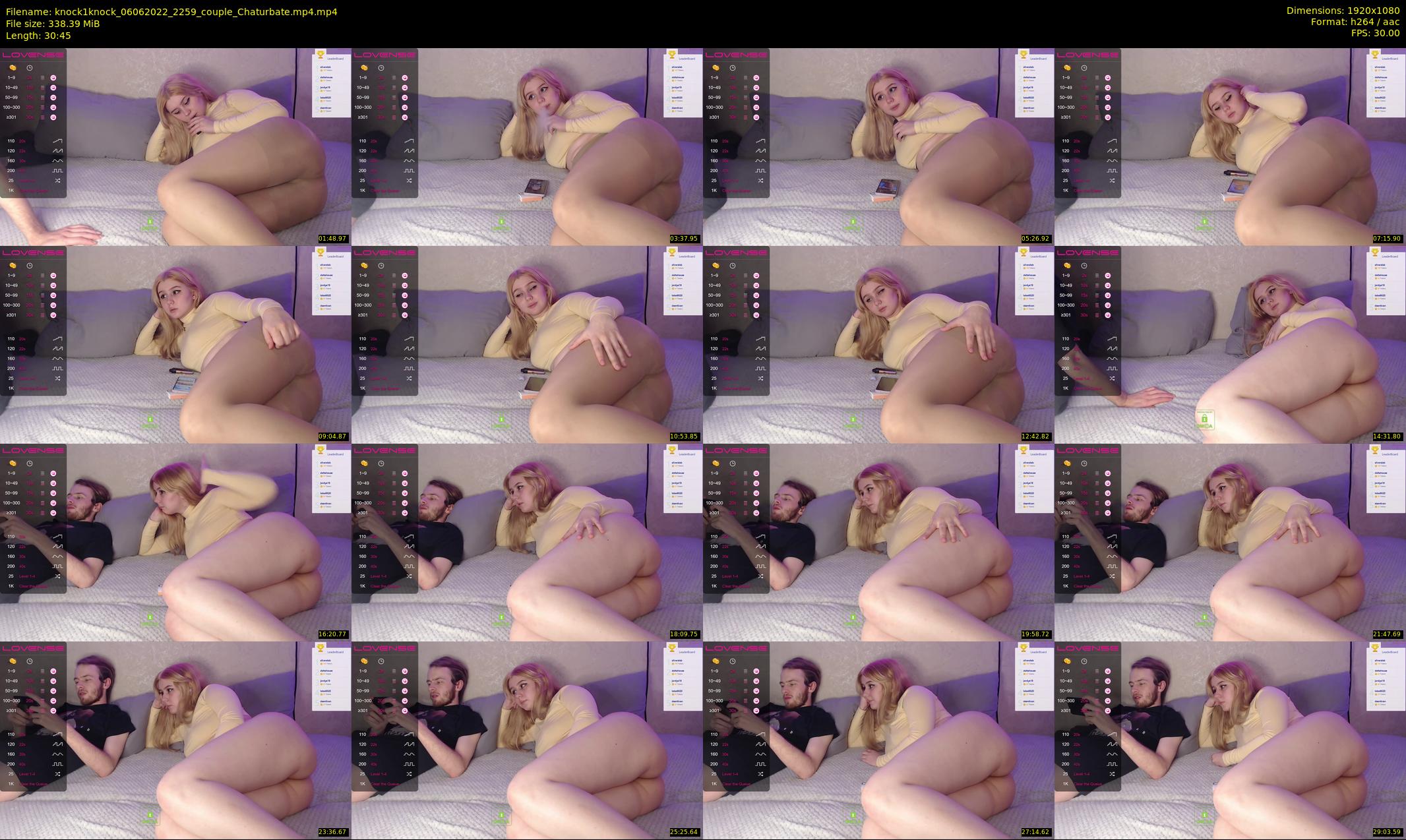 knock1knock — 31 minute Chaturbate couple cam show recording, 1080p, Jun 6, 2022