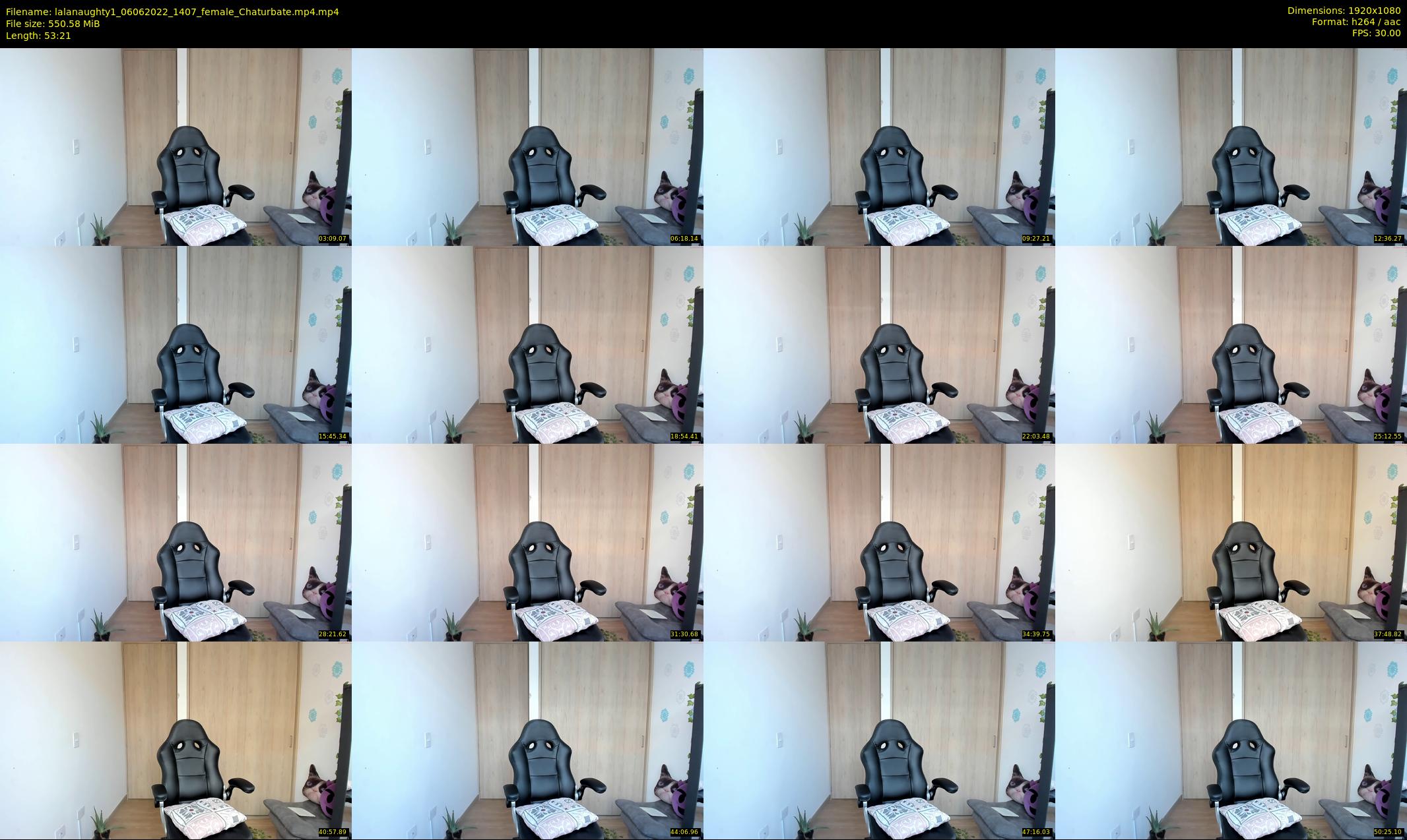 lalanaughty1 — 54 minute Chaturbate female cam show recording, 1080p, Jun 6, 2022