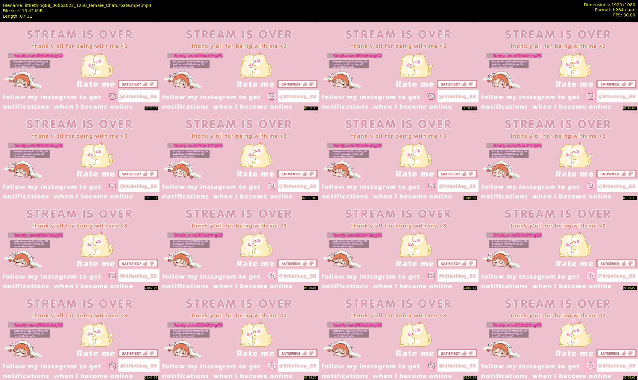 littlething88 — 8 minute Chaturbate female cam show recording, 1080p, Jun 6, 2022