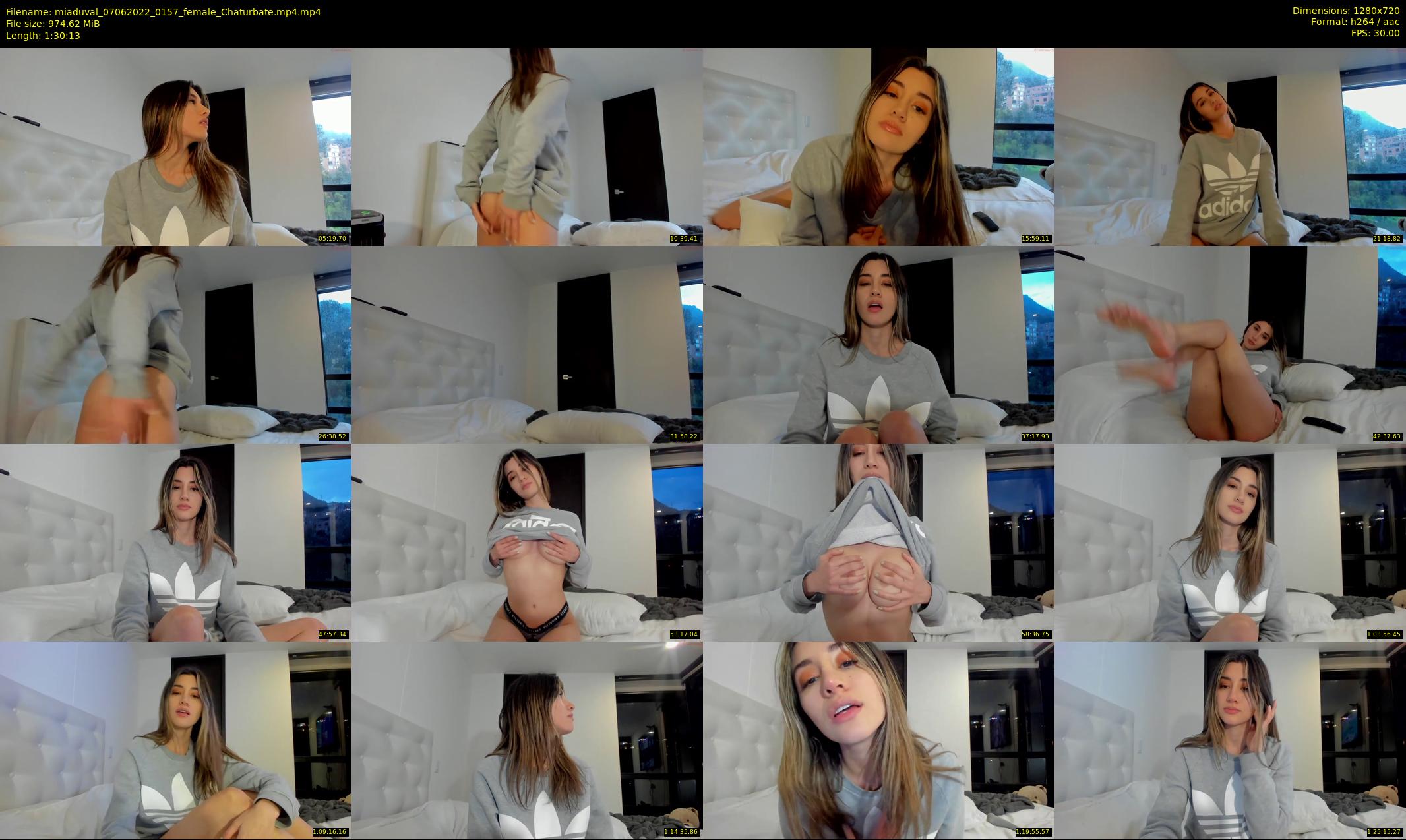 miaduval — 91 minute Chaturbate female cam show recording, 720p, Jun 7, 2022