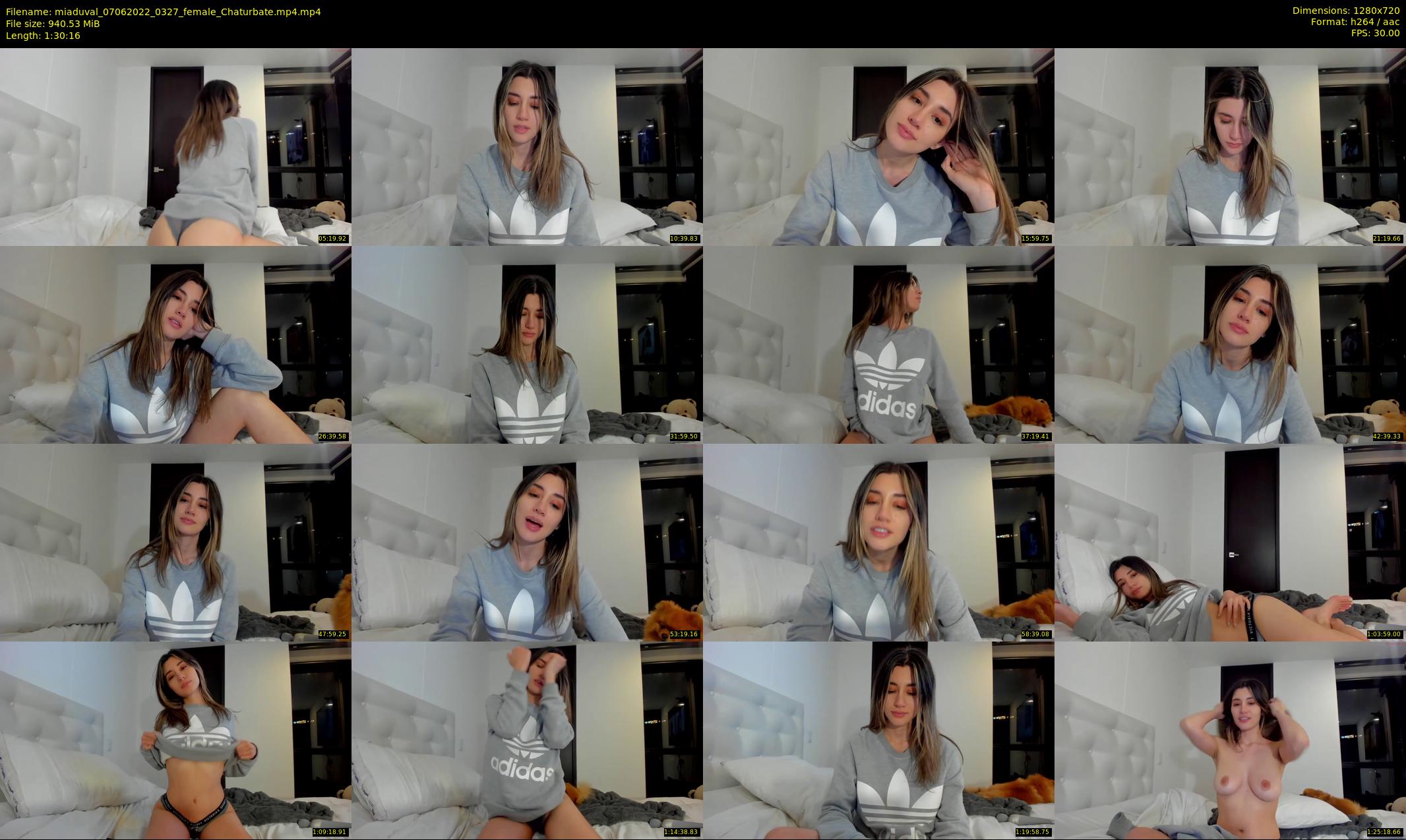 miaduval — 91 minute Chaturbate female cam show recording, 720p, Jun 7, 2022