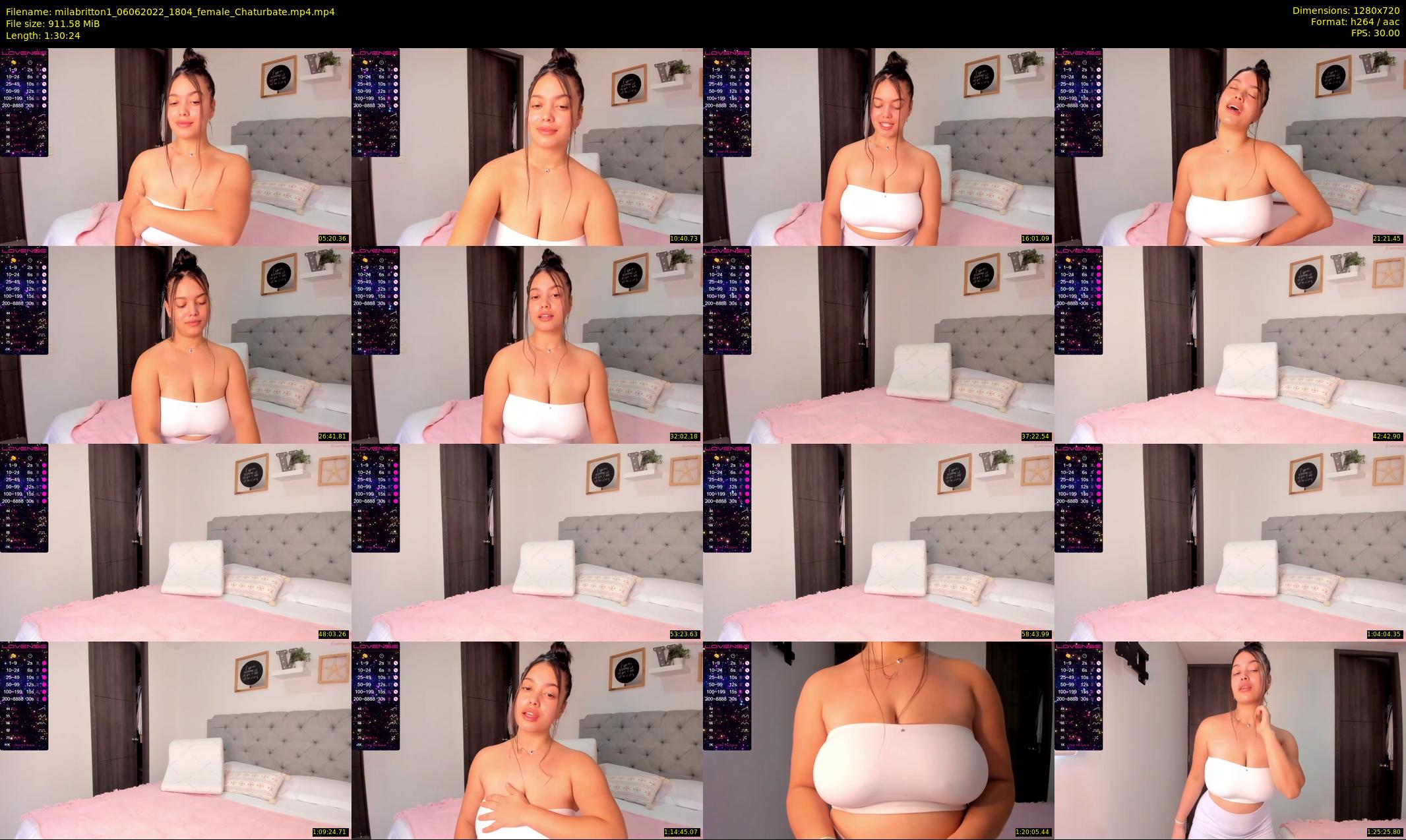 milabritton1 — 91 minute Chaturbate female cam show recording, 720p, Jun 6, 2022