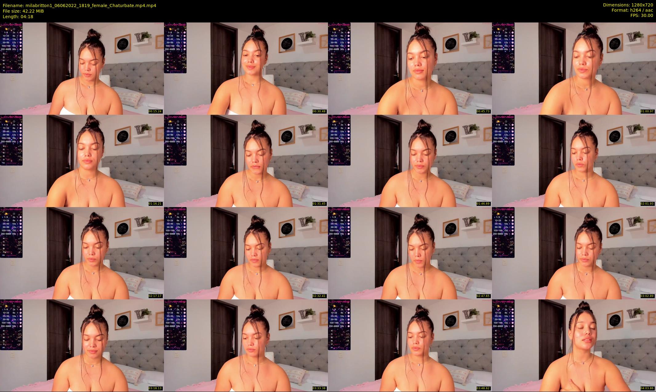 milabritton1 — 5 minute Chaturbate female cam show recording, 720p, Jun 6, 2022