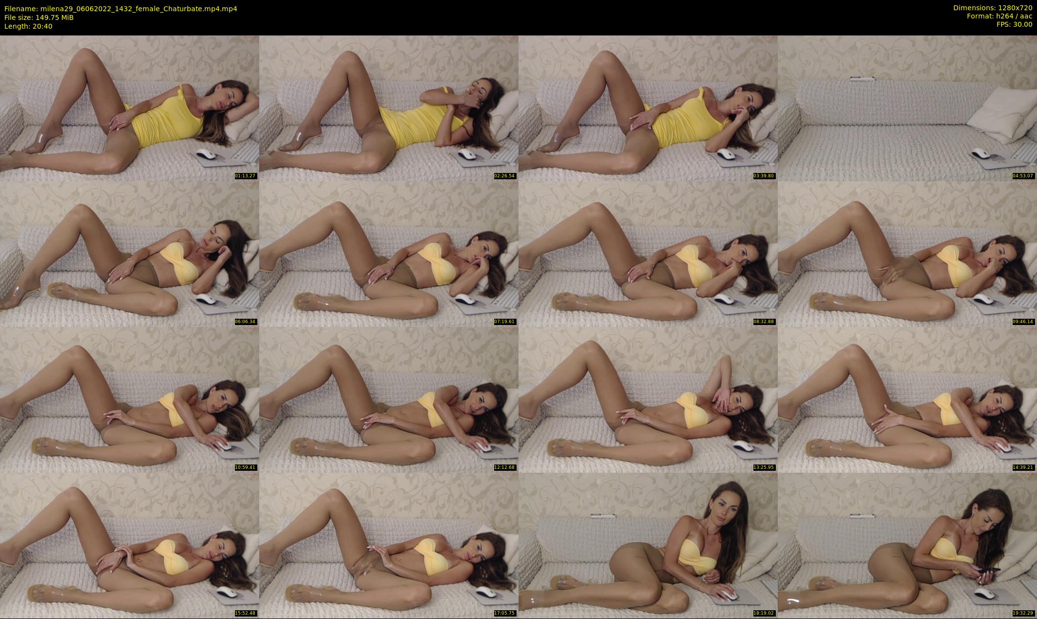 milena29 — 21 minute Chaturbate female cam show recording, 720p, Jun 6, 2022