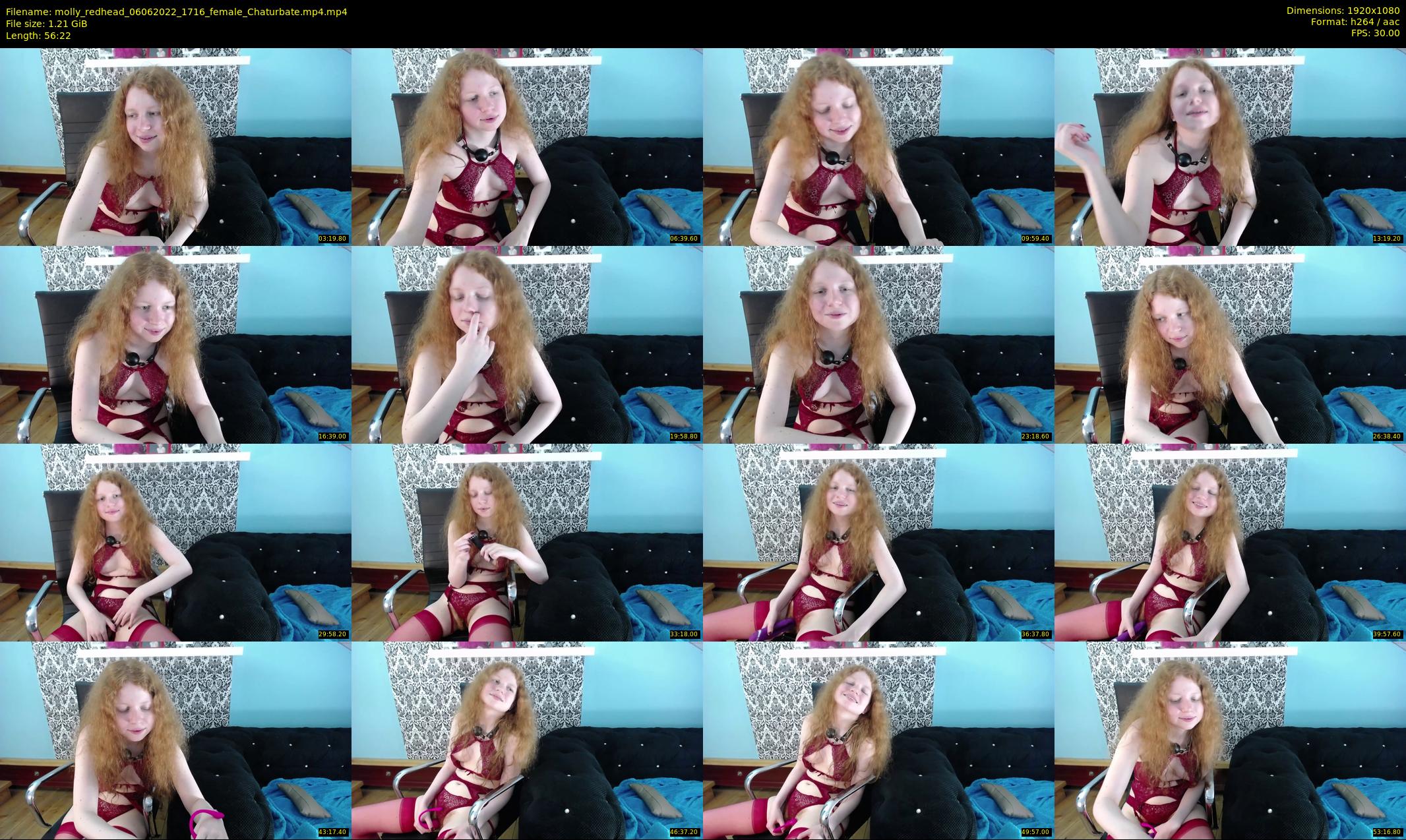 molly_redhead — 57 minute Chaturbate female cam show recording, 1080p, Jun 6, 2022