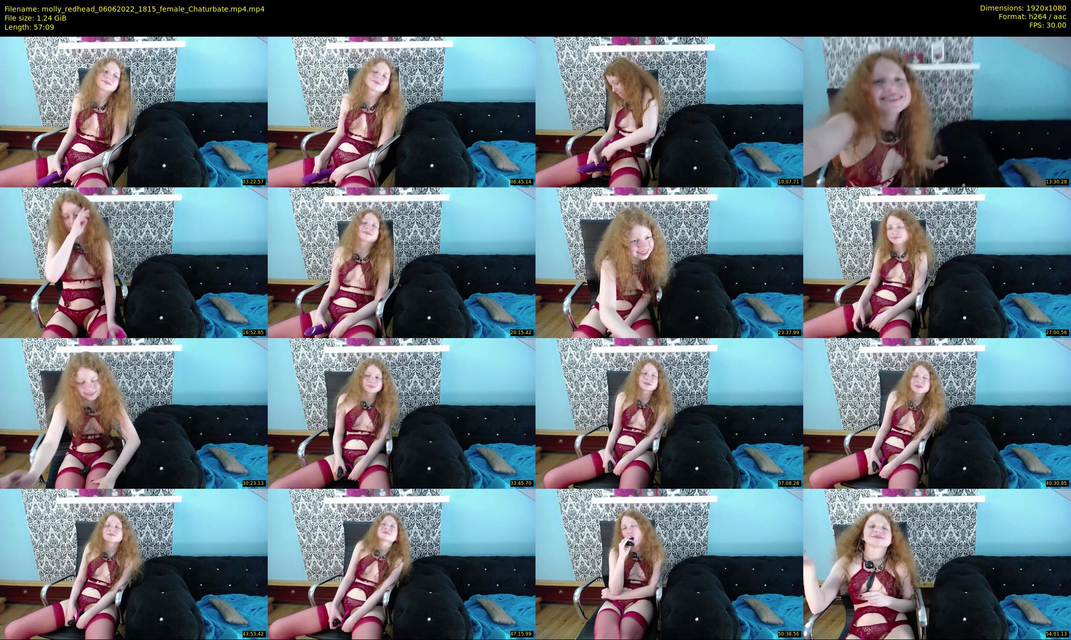 molly_redhead — 58 minute Chaturbate female cam show recording, 1080p, Jun 6, 2022