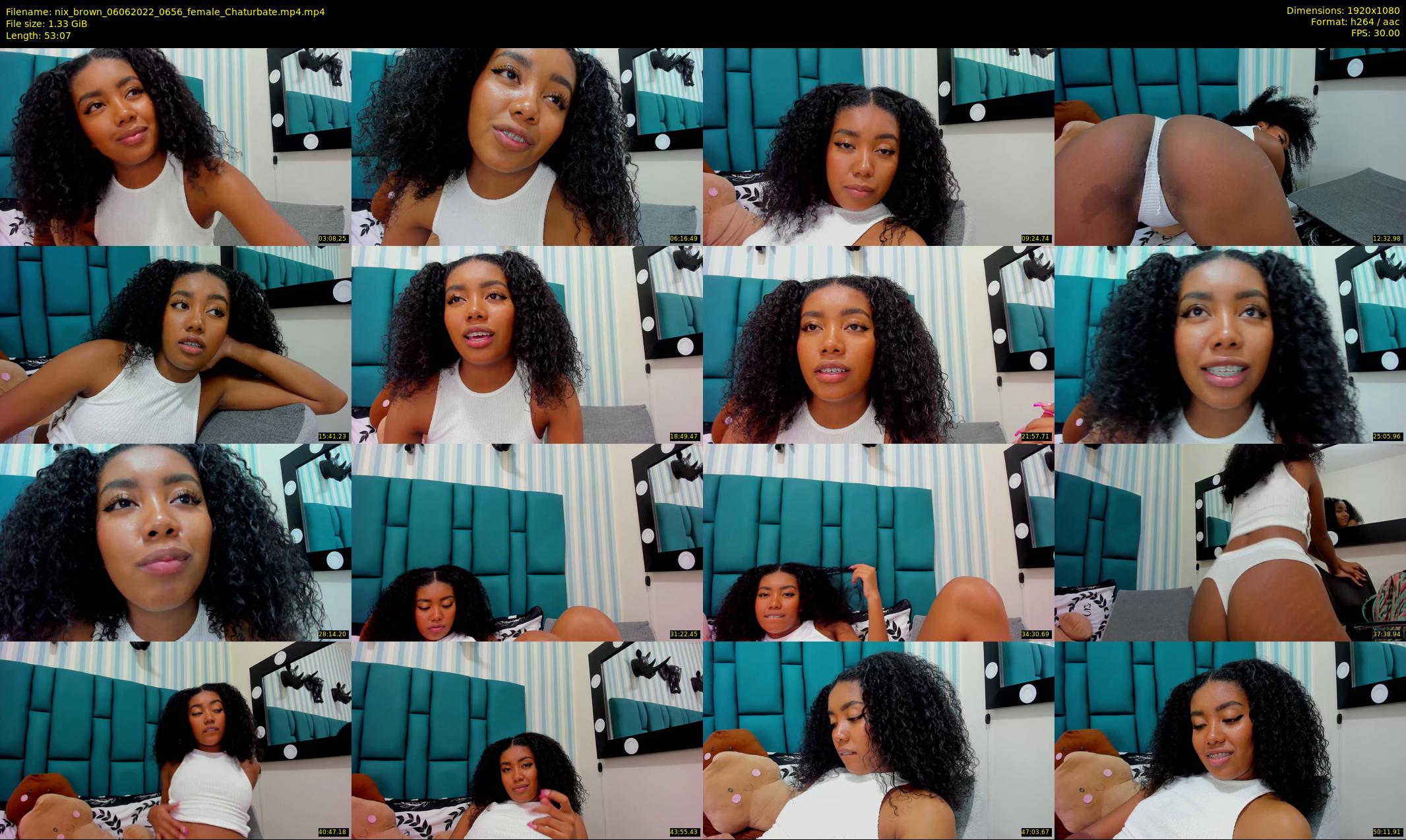 nix_brown — 54 minute Chaturbate female cam show recording, 1080p, Jun 6, 2022