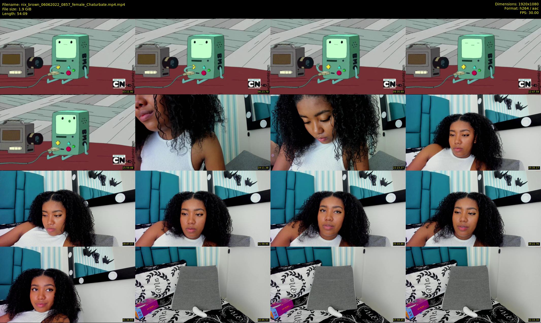 nix_brown — 55 minute Chaturbate female cam show recording, 1080p, Jun 6, 2022