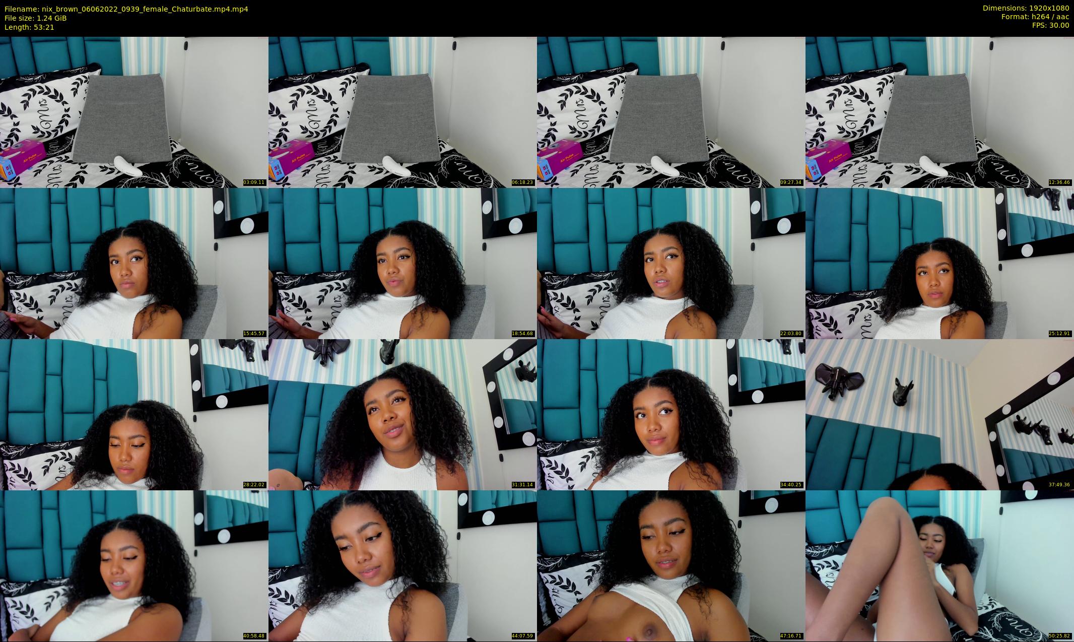 nix_brown — 54 minute Chaturbate female cam show recording, 1080p, Jun 6, 2022