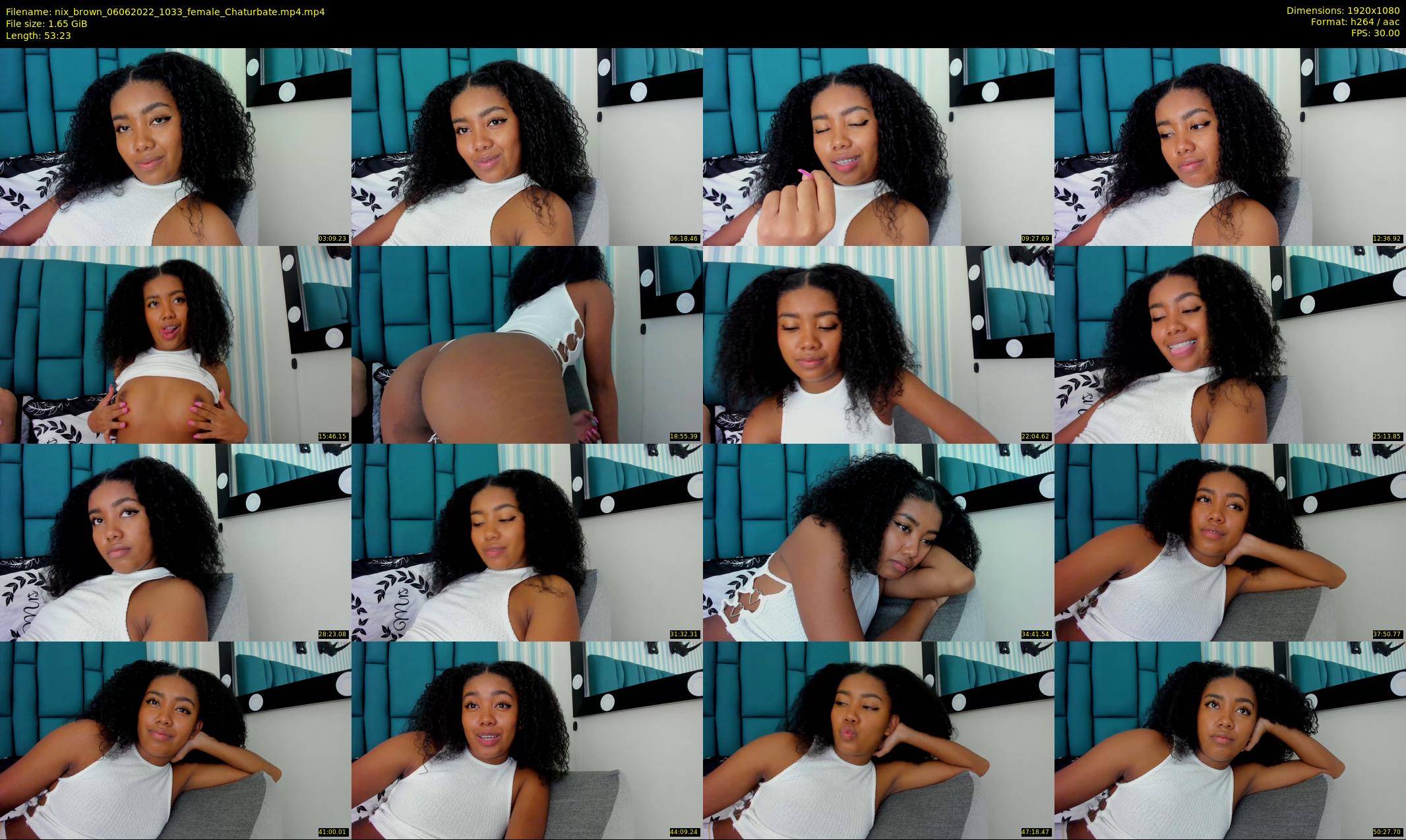 nix_brown — 54 minute Chaturbate female cam show recording, 1080p, Jun 6, 2022