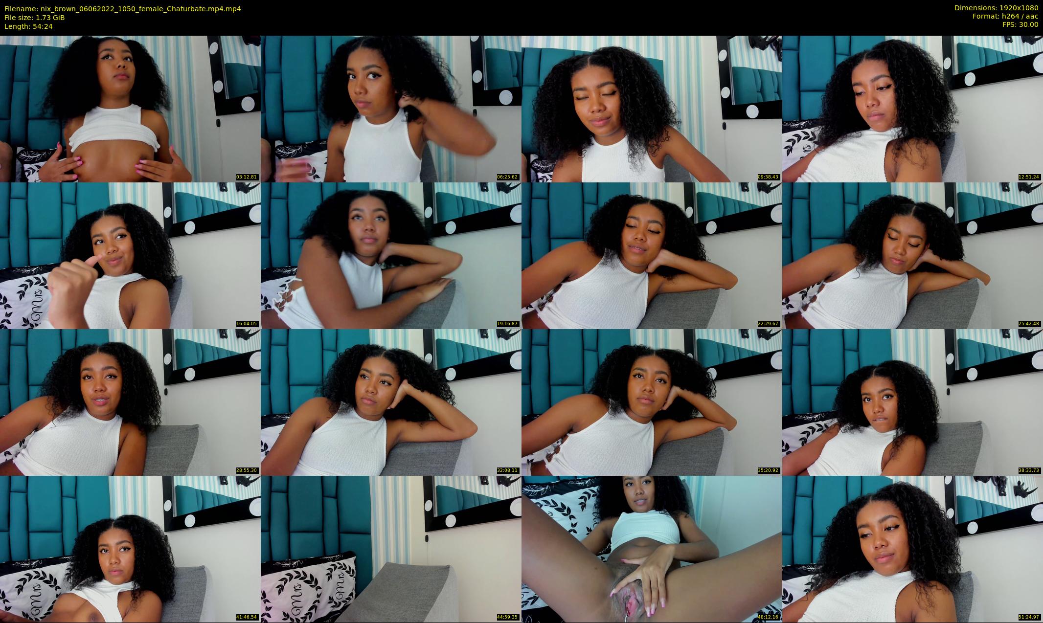 nix_brown — 55 minute Chaturbate female cam show recording, 1080p, Jun 6, 2022