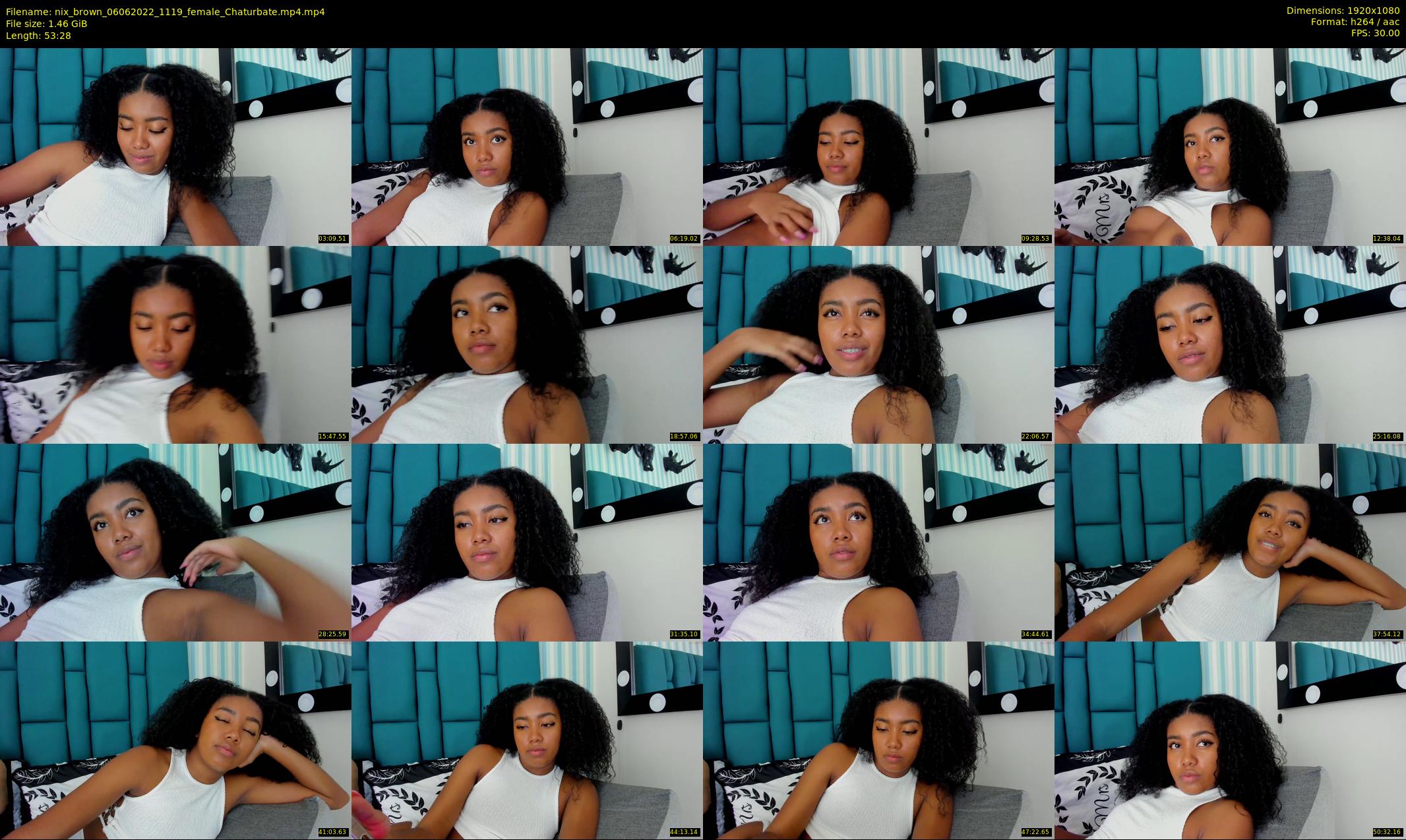 nix_brown — 54 minute Chaturbate female cam show recording, 1080p, Jun 6, 2022