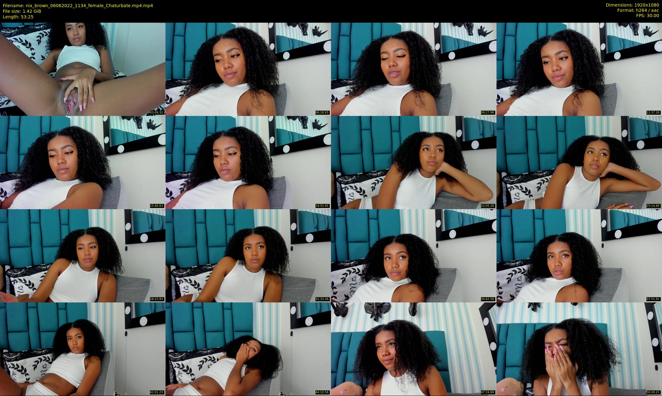 nix_brown — 54 minute Chaturbate female cam show recording, 1080p, Jun 6, 2022