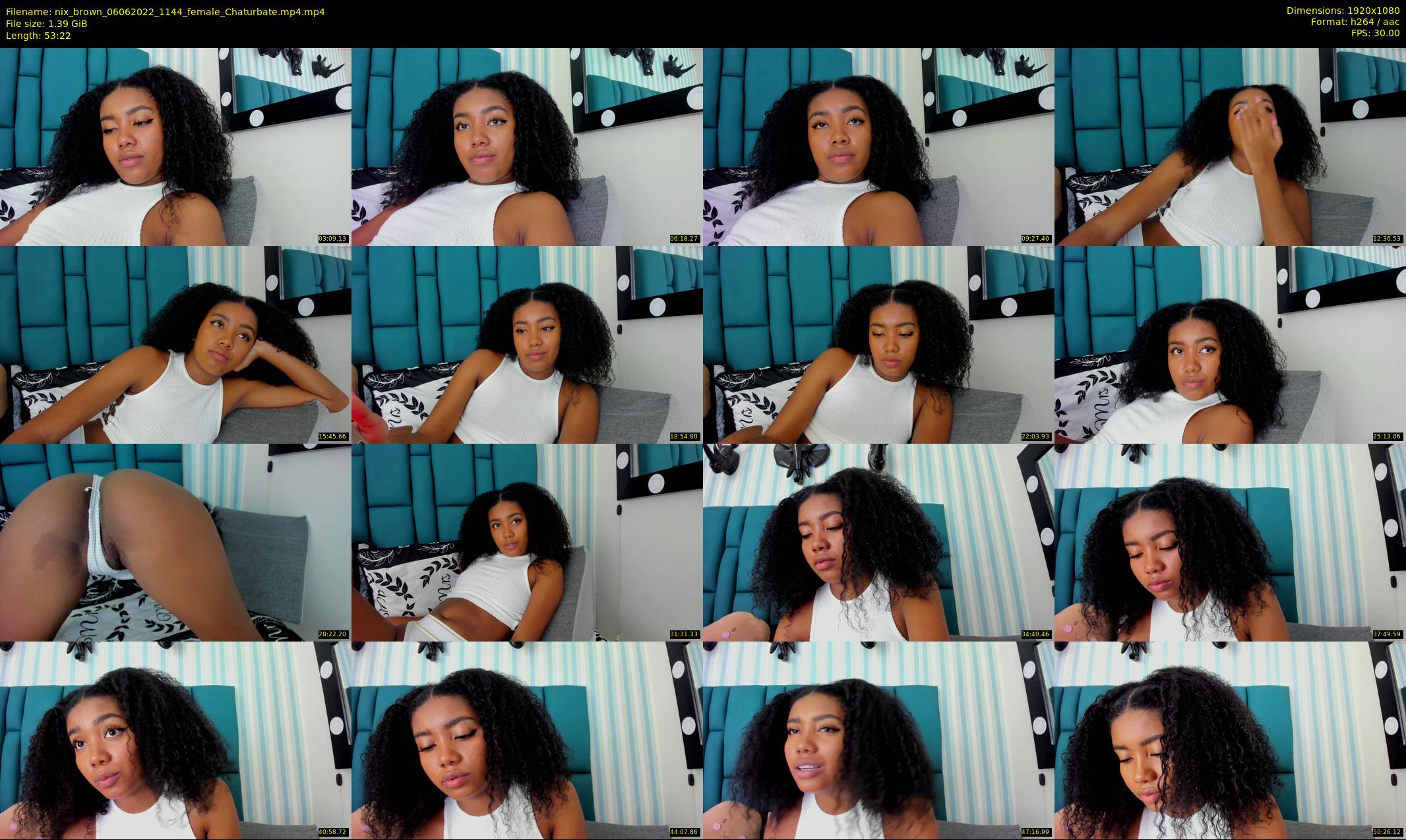nix_brown — 54 minute Chaturbate female cam show recording, 1080p, Jun 6, 2022