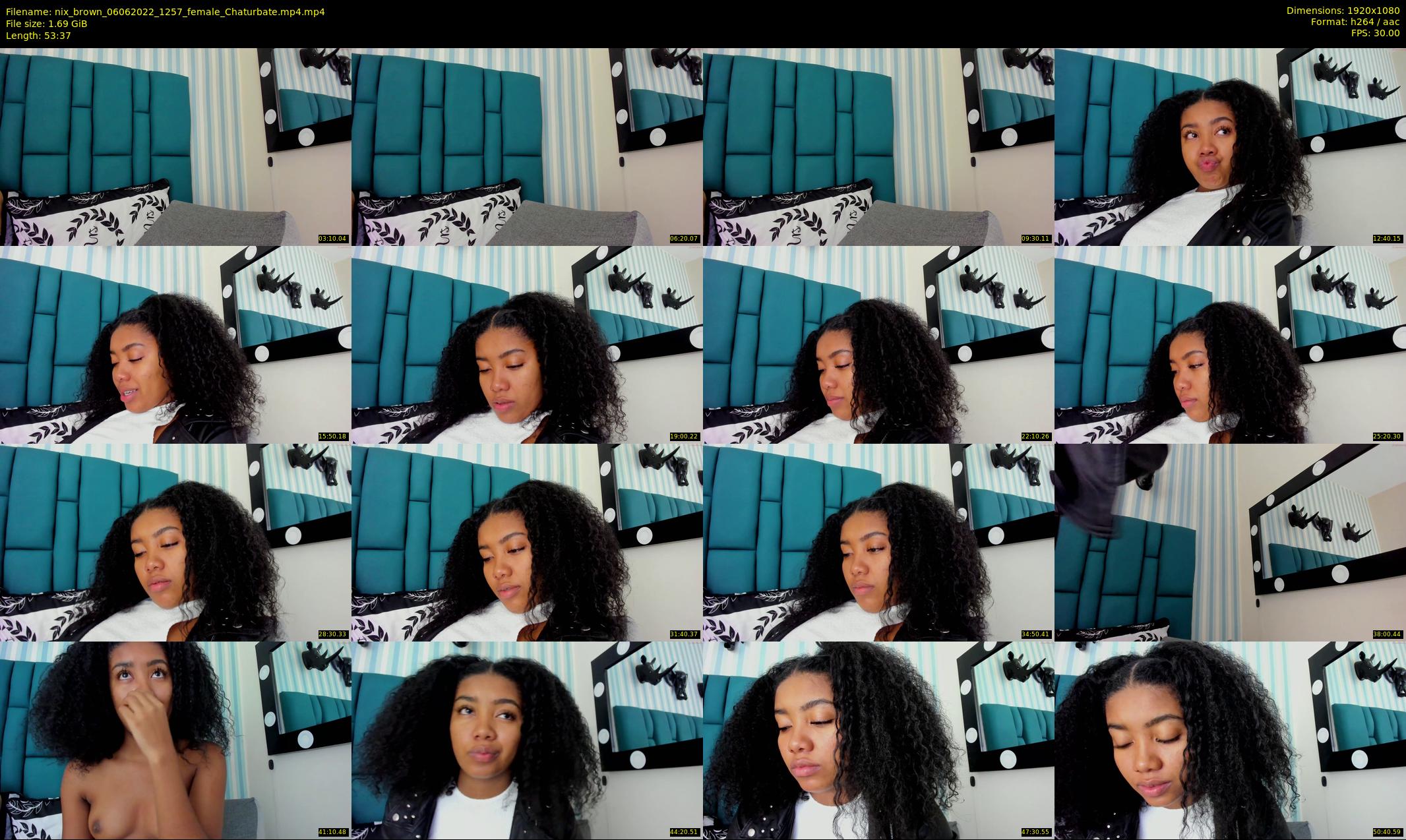 nix_brown — 54 minute Chaturbate female cam show recording, 1080p, Jun 6, 2022