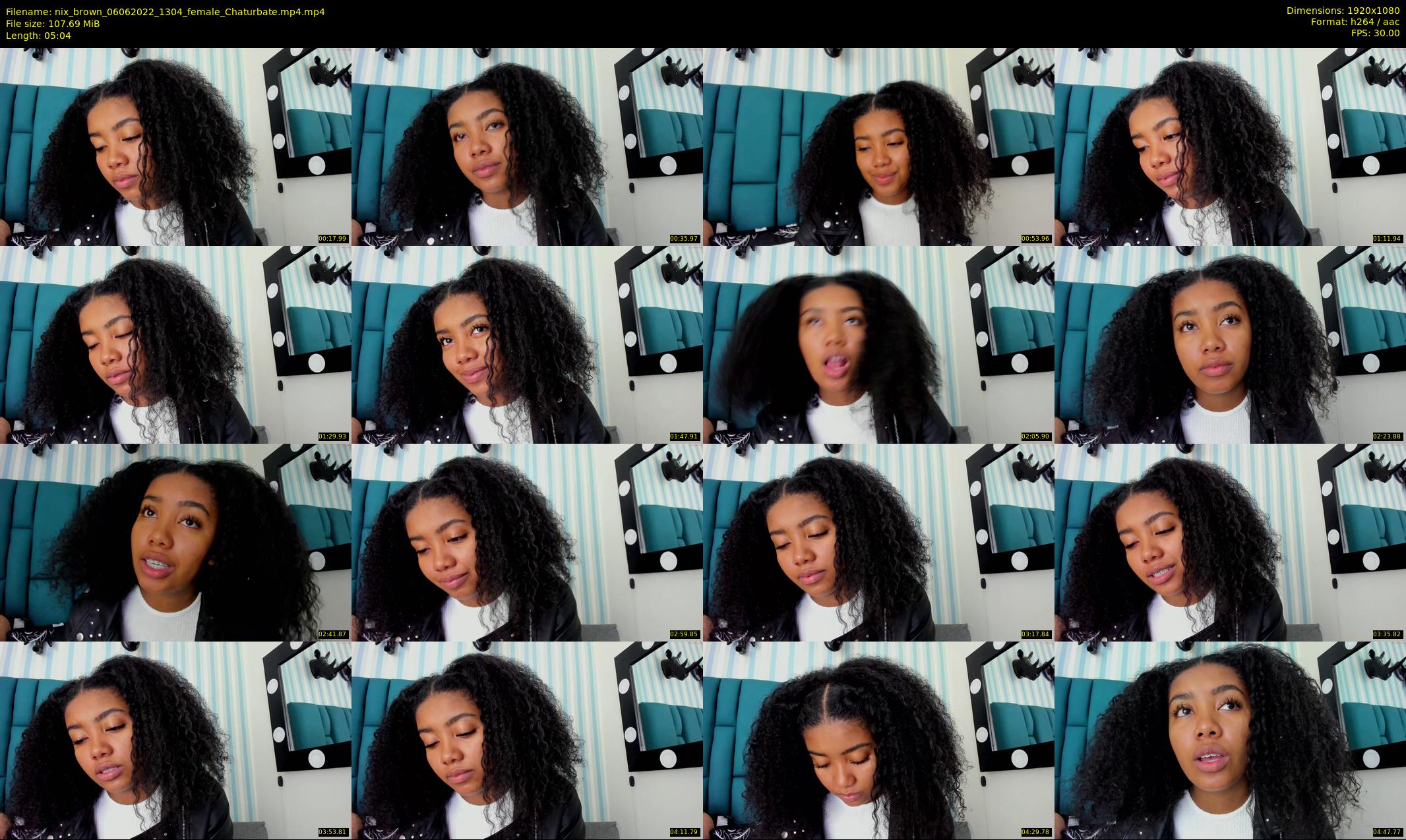 nix_brown — 6 minute Chaturbate female cam show recording, 1080p, Jun 6, 2022