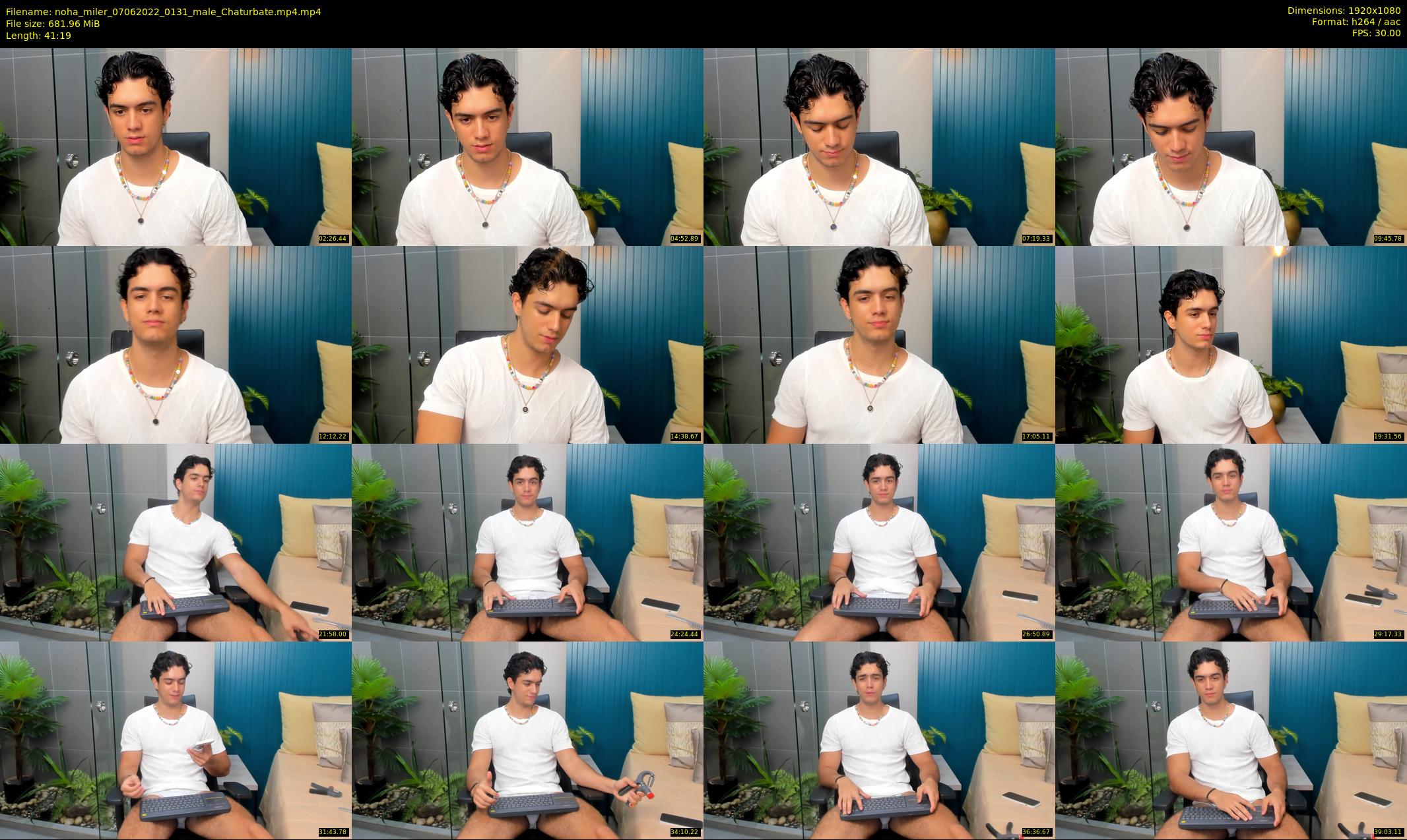 noha_miler — 42 minute Chaturbate male cam show recording, 1080p, Jun 7, 2022