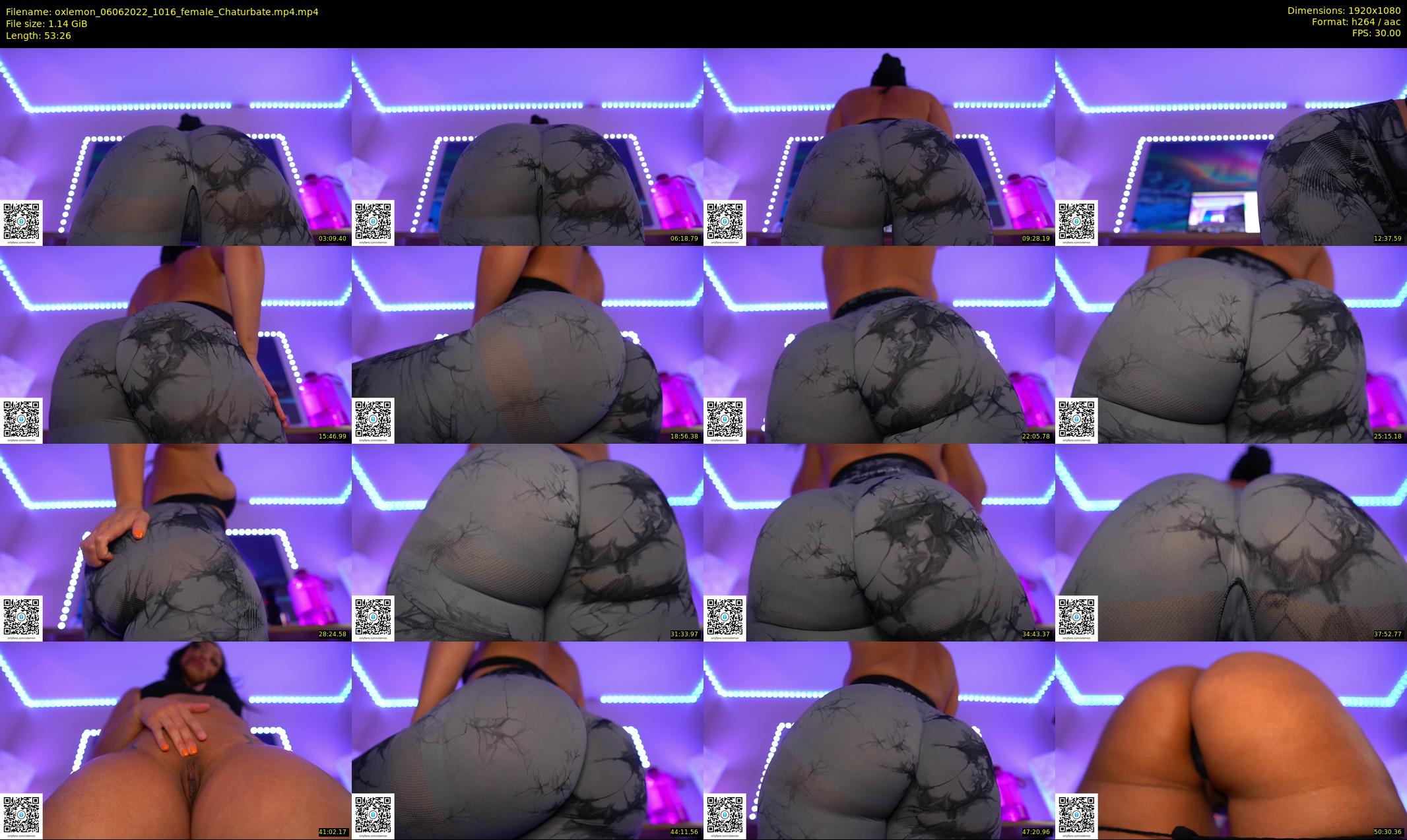 oxlemon — 54 minute Chaturbate female cam show recording, 1080p, Jun 6, 2022